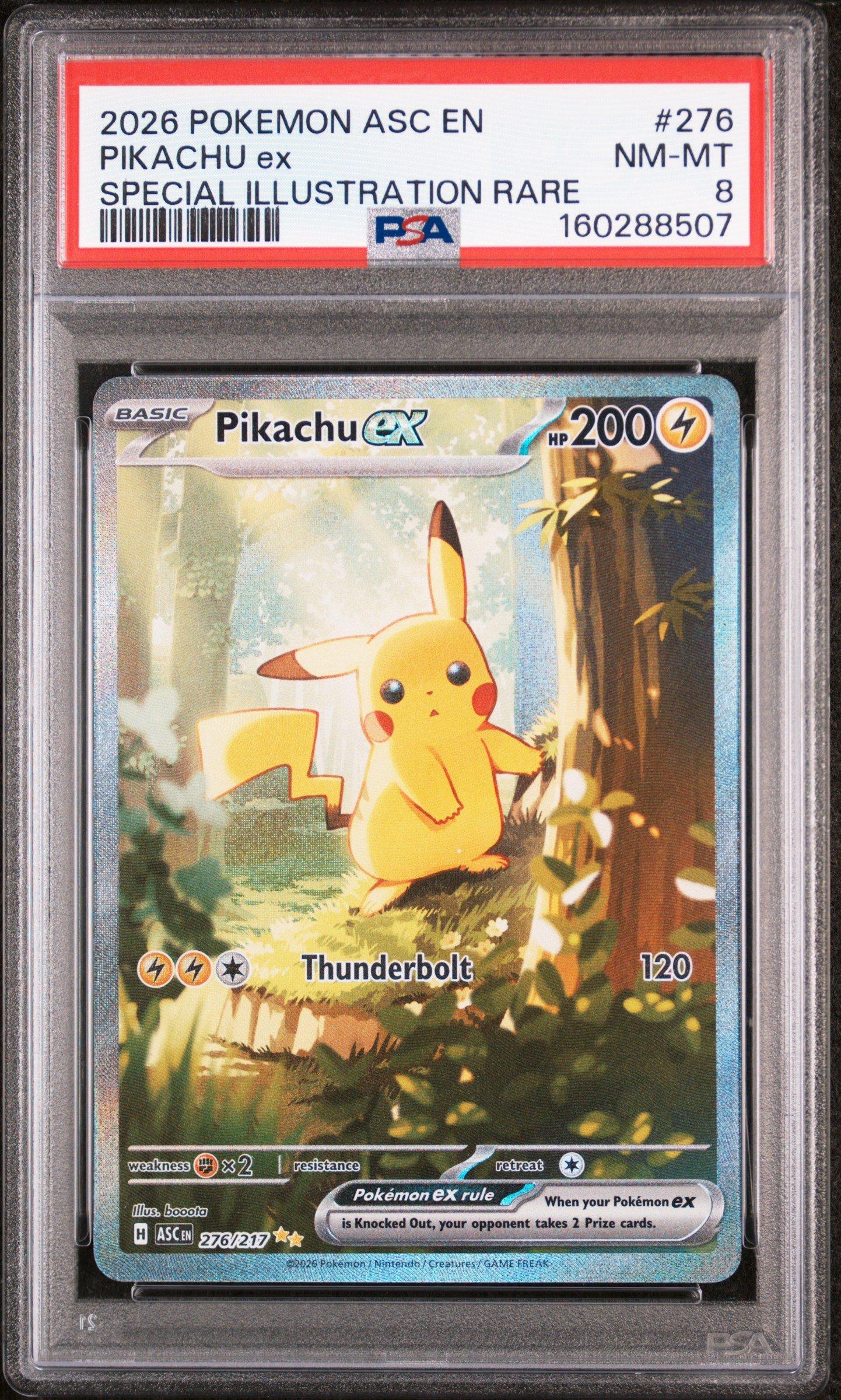 2026 Pokemon Asc En-ascended Heroes 276 Pikachu Ex Special