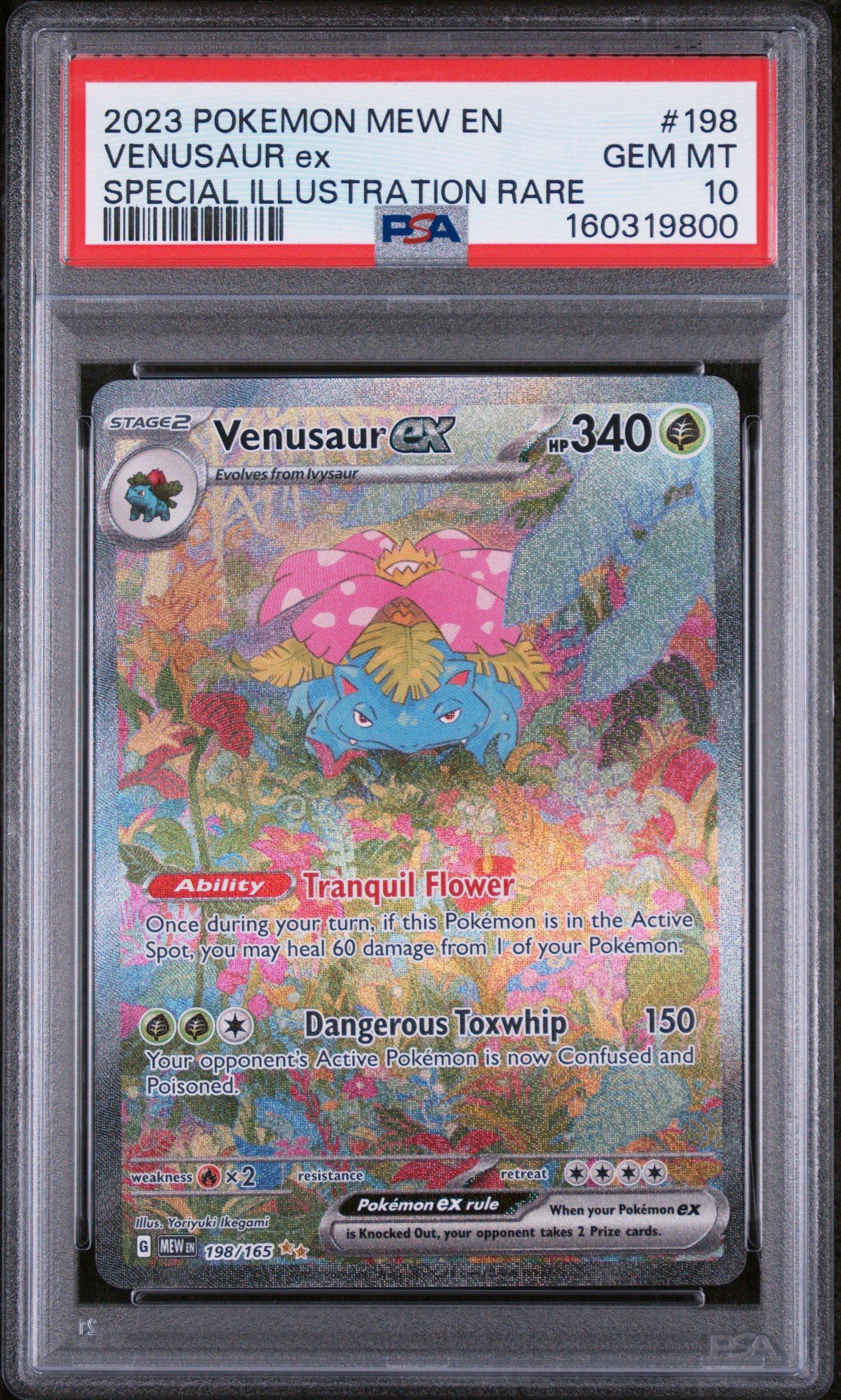 2023 Pokemon Mew En-151 198 Venusaur Ex Special Illustration Rare