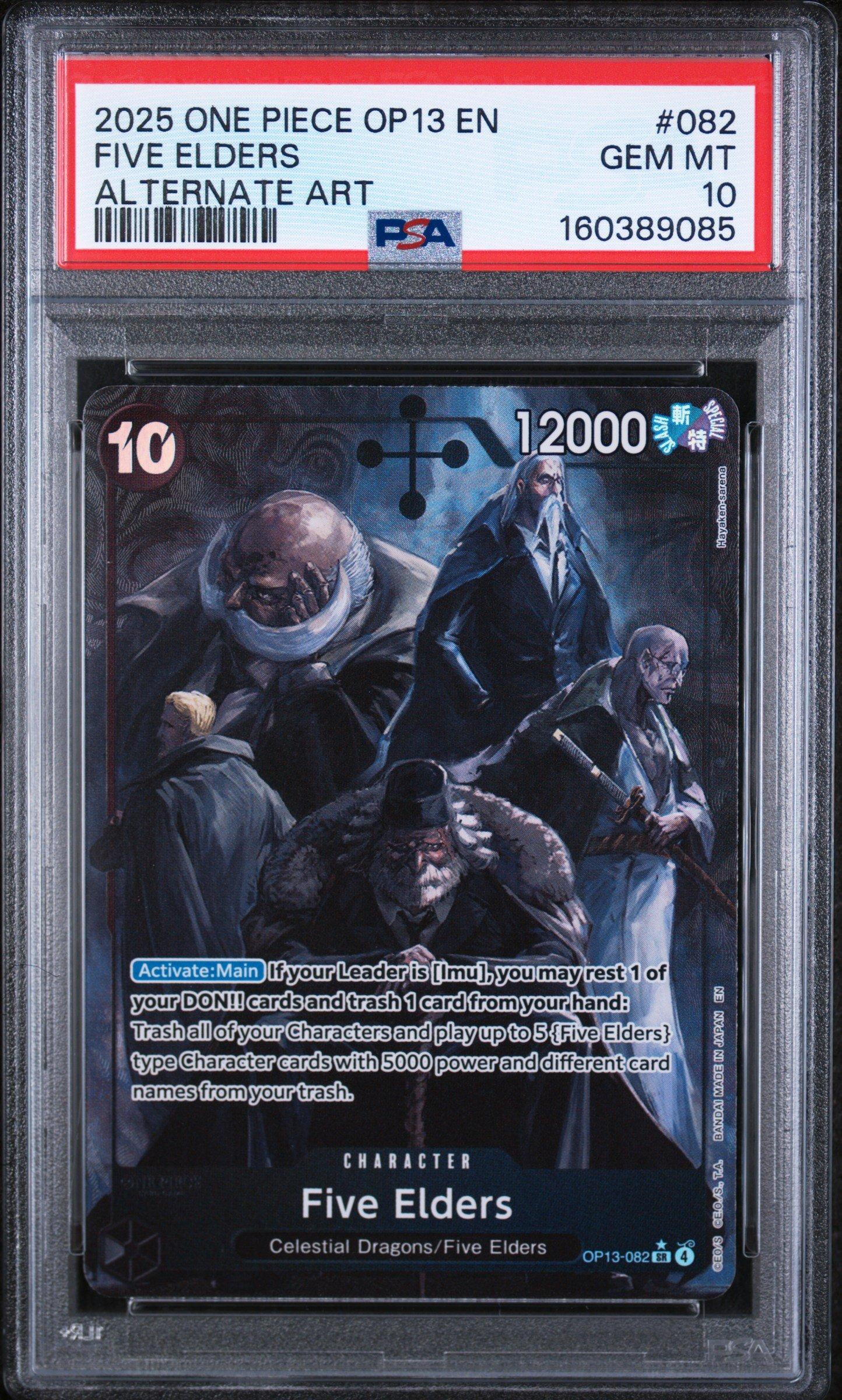 one piece card game 5 elders alt art 2025 Carrying On His Will Alternate #OP13-082 Five SP The item may be similar but not exactly the same as the image (e.g So What Are We Calling