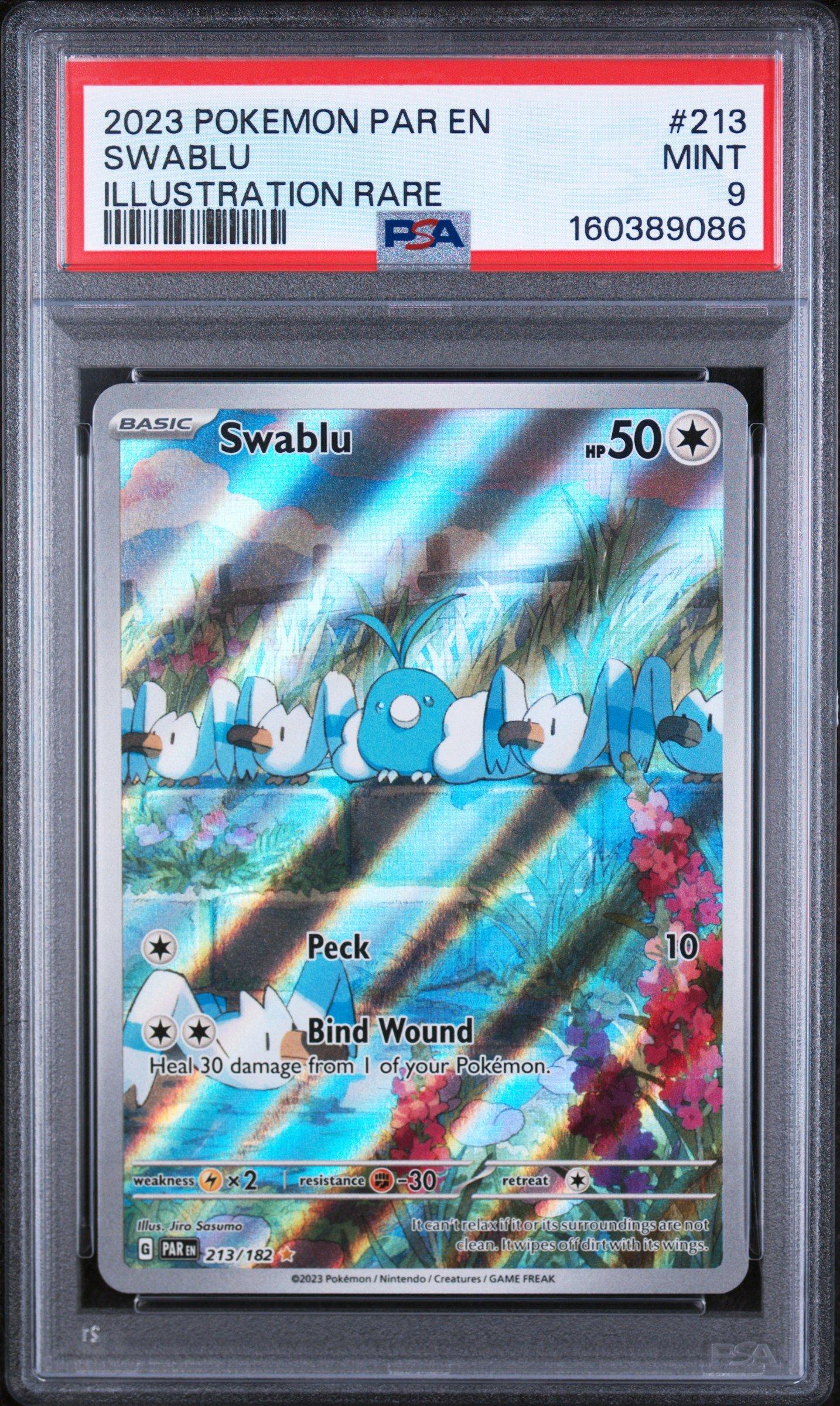 swablu pokemon card 2022 Japanese S12a #202 AR PSA 9  Yamacardo If tails Pokemon Swablu 148/191 Reverse Holo