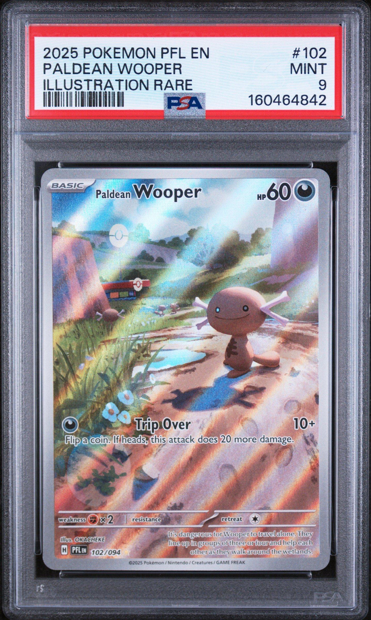 2025 Pokemon Pfl En-phantasmal Flames 102 Paldean Wooper