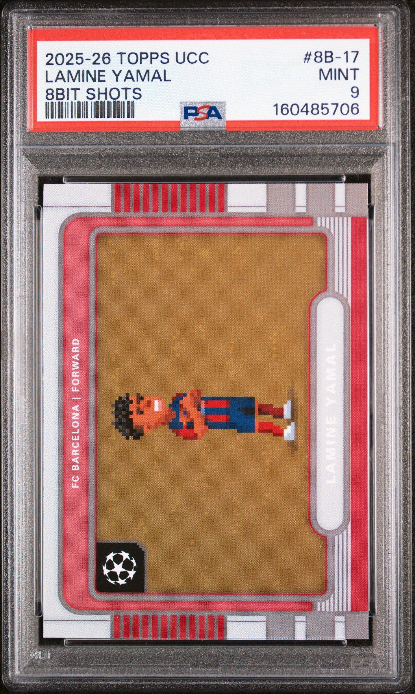 2025-2026 Topps Uefa Club Competitions 8bit Shots 8b-17 Lamine
