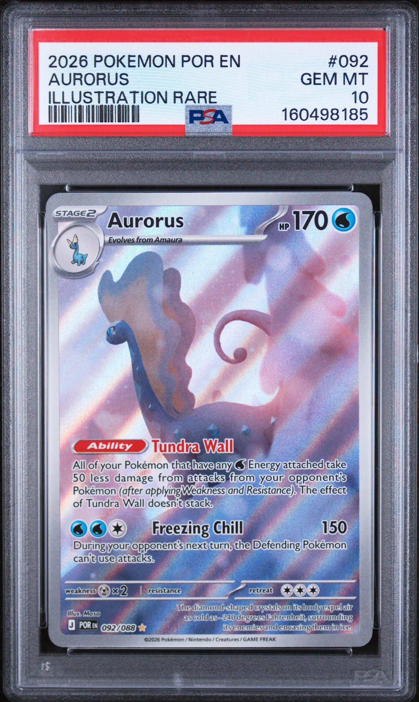 aurorus pokemon cards from Perfect Order prevent all damage done to this Pokemon by attacks from Evolution Pokemon Aurorus - 26/111 (Reverse Foil)