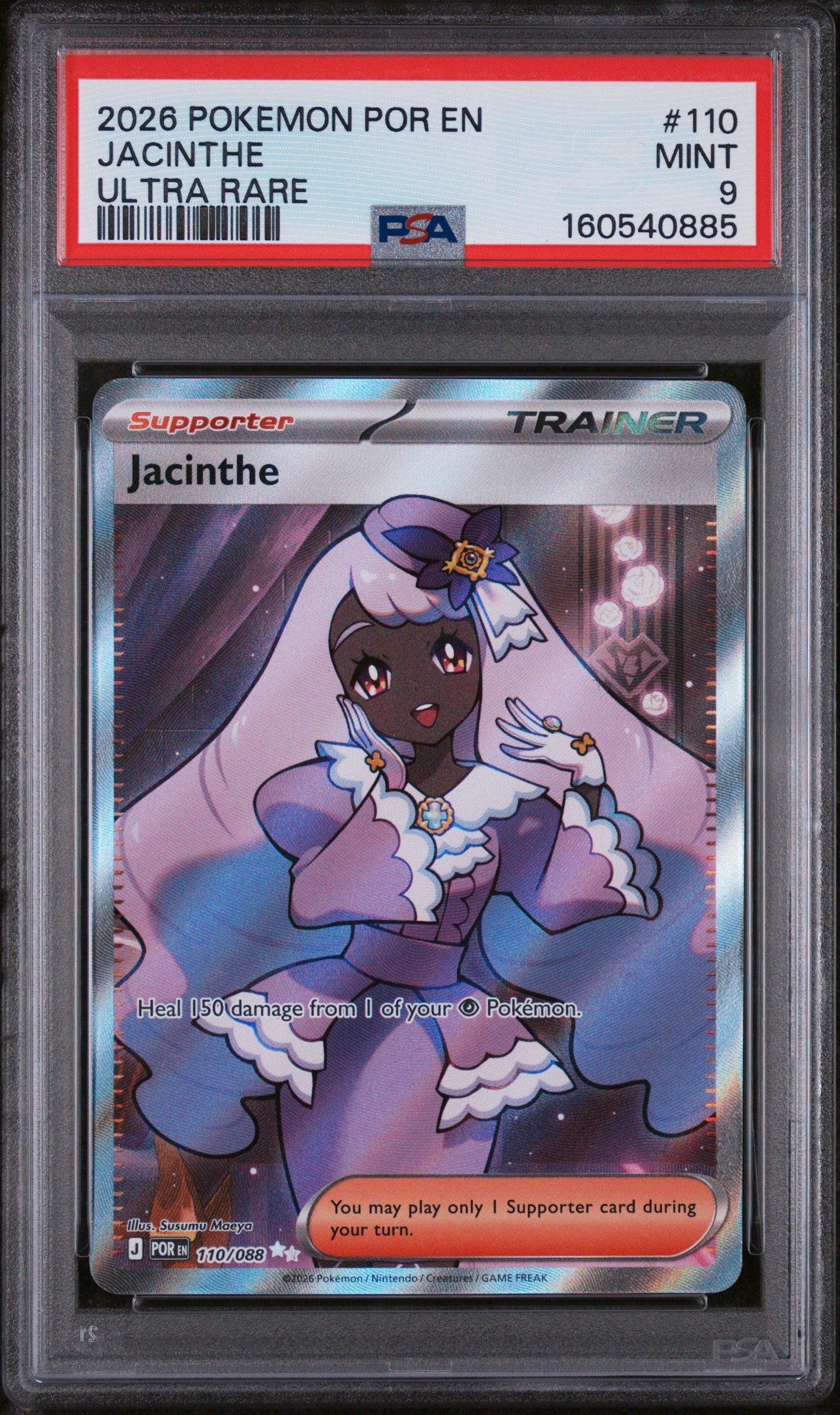 2026 Pokemon Por En-perfect Order 110 Jacinthe Ultra Rare PSA 9