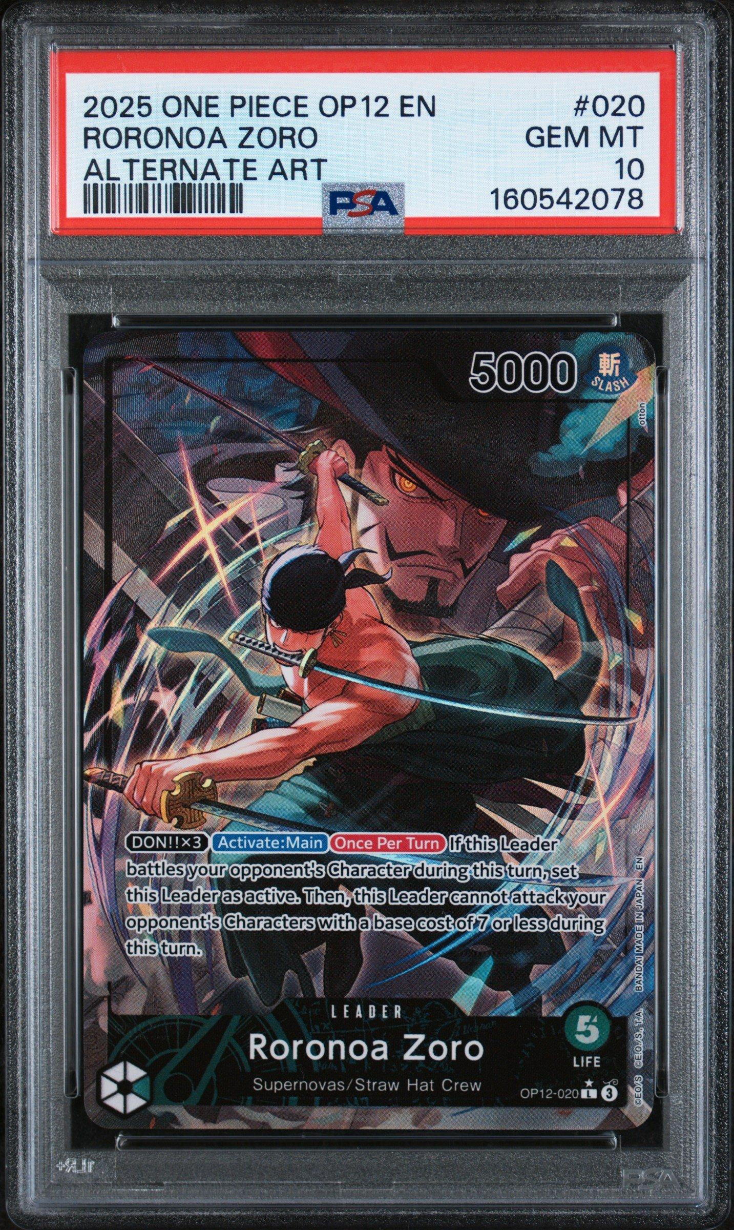 2025 One Piece Op12-legacy Of The Master 020 Roronoa Zoro