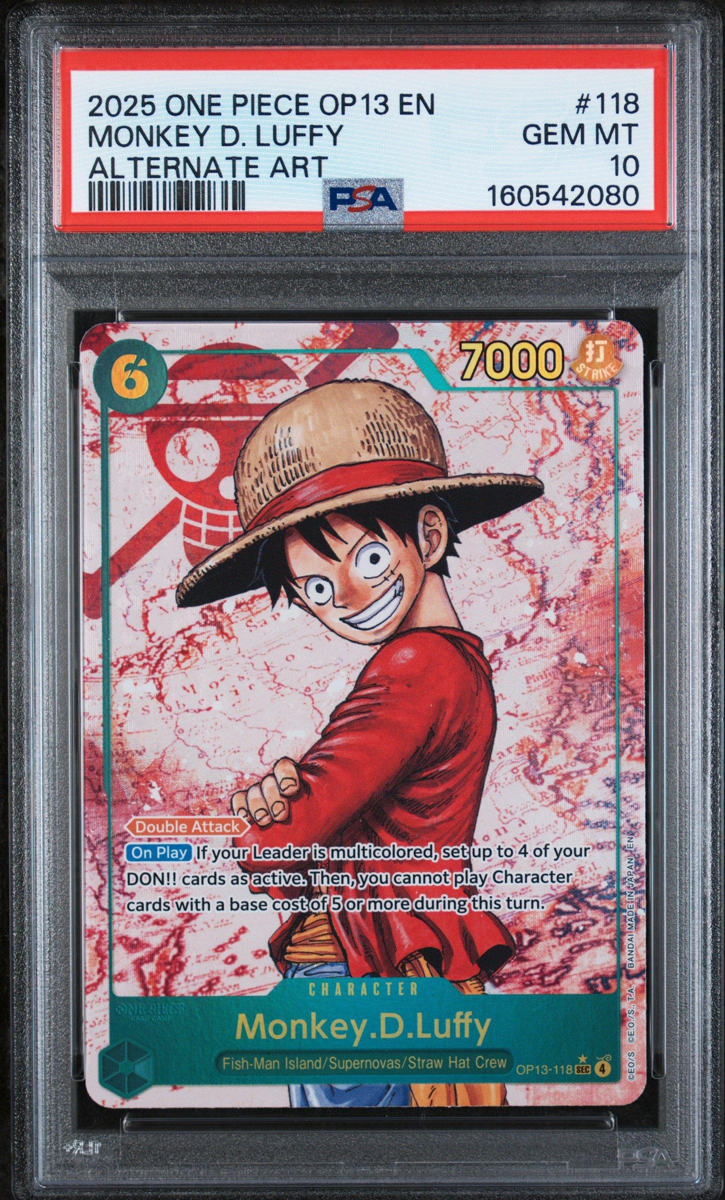 2025 One Piece Op13-carrying On His Will 118 Monkey D. Luffy