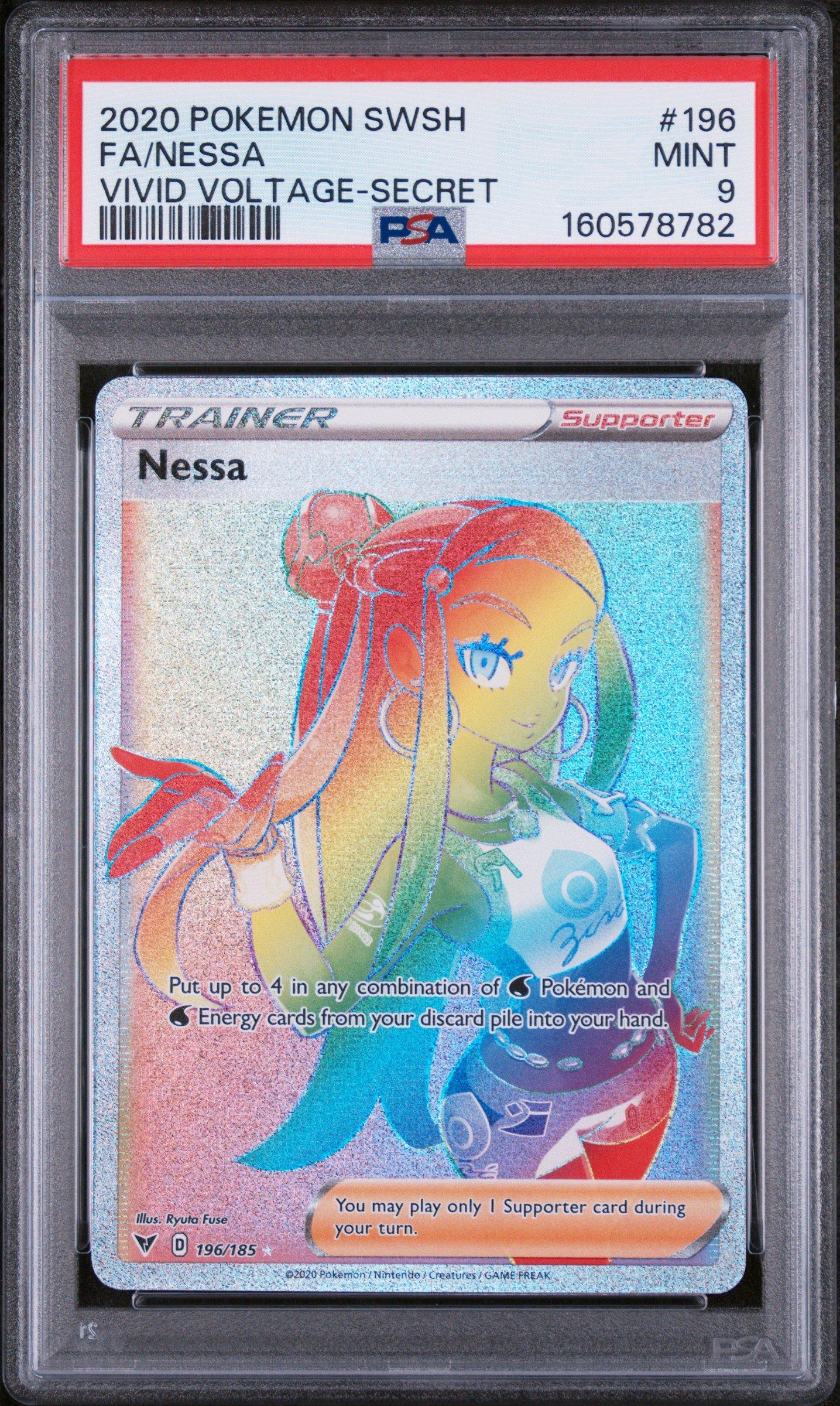 pokemon sword and shield nessa rare league card Trainer Set - 157/185 - Sun Moon Vivid Voltage favorite character My Model Nessa (Rare League
