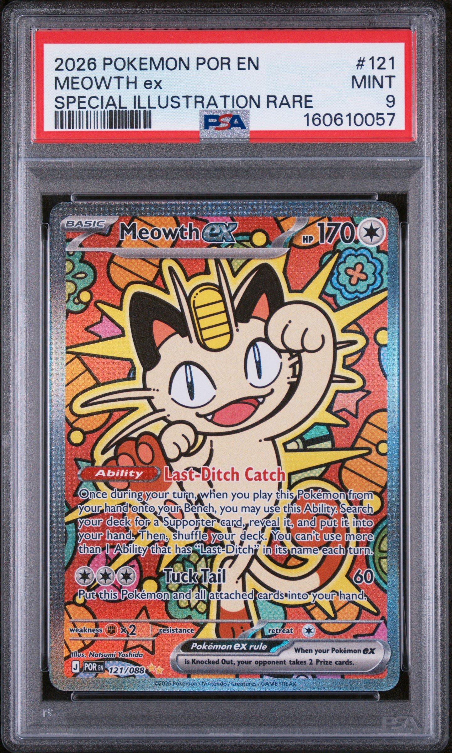 2026 Pokemon Por En-perfect Order 121 Meowth Ex Special