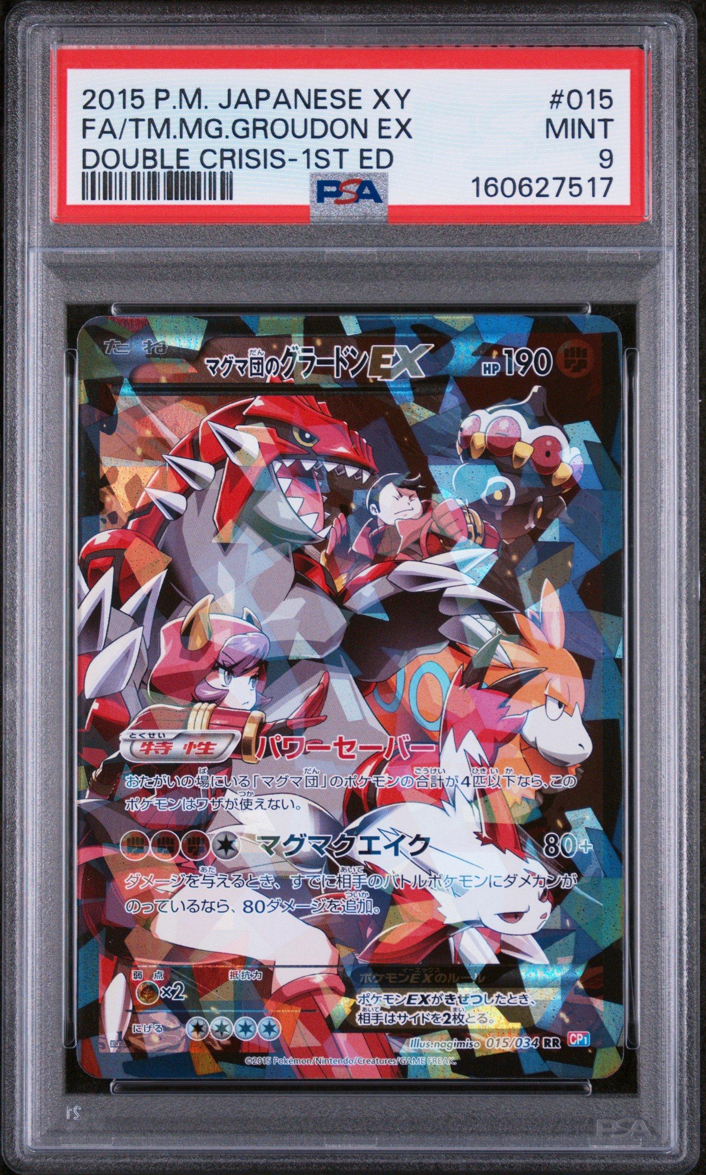 2015 Pokemon Japanese Xy Double Crisis 015 Full Art/team Magma's