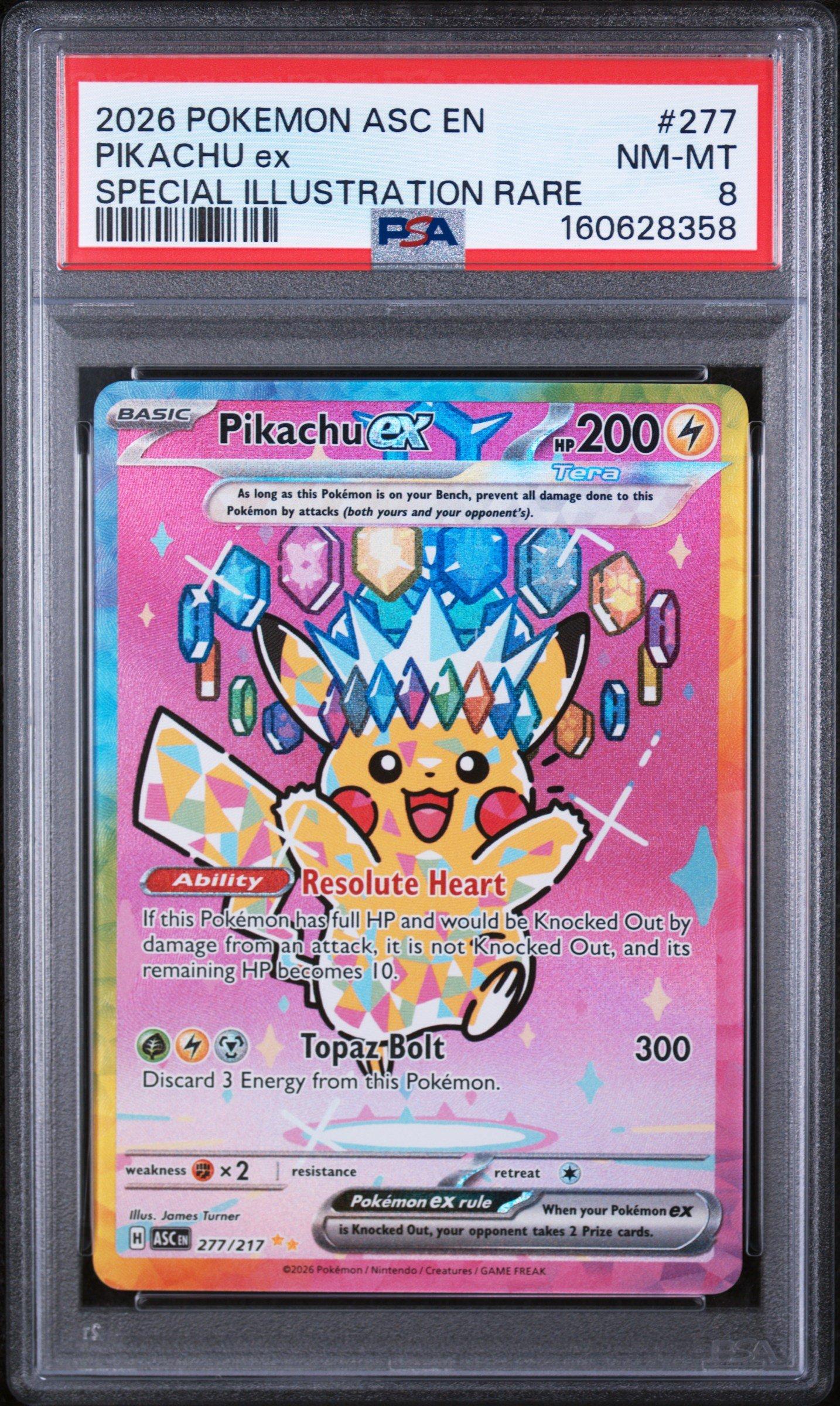 2026 Pokemon Asc En-ascended Heroes 277 Pikachu Ex Special