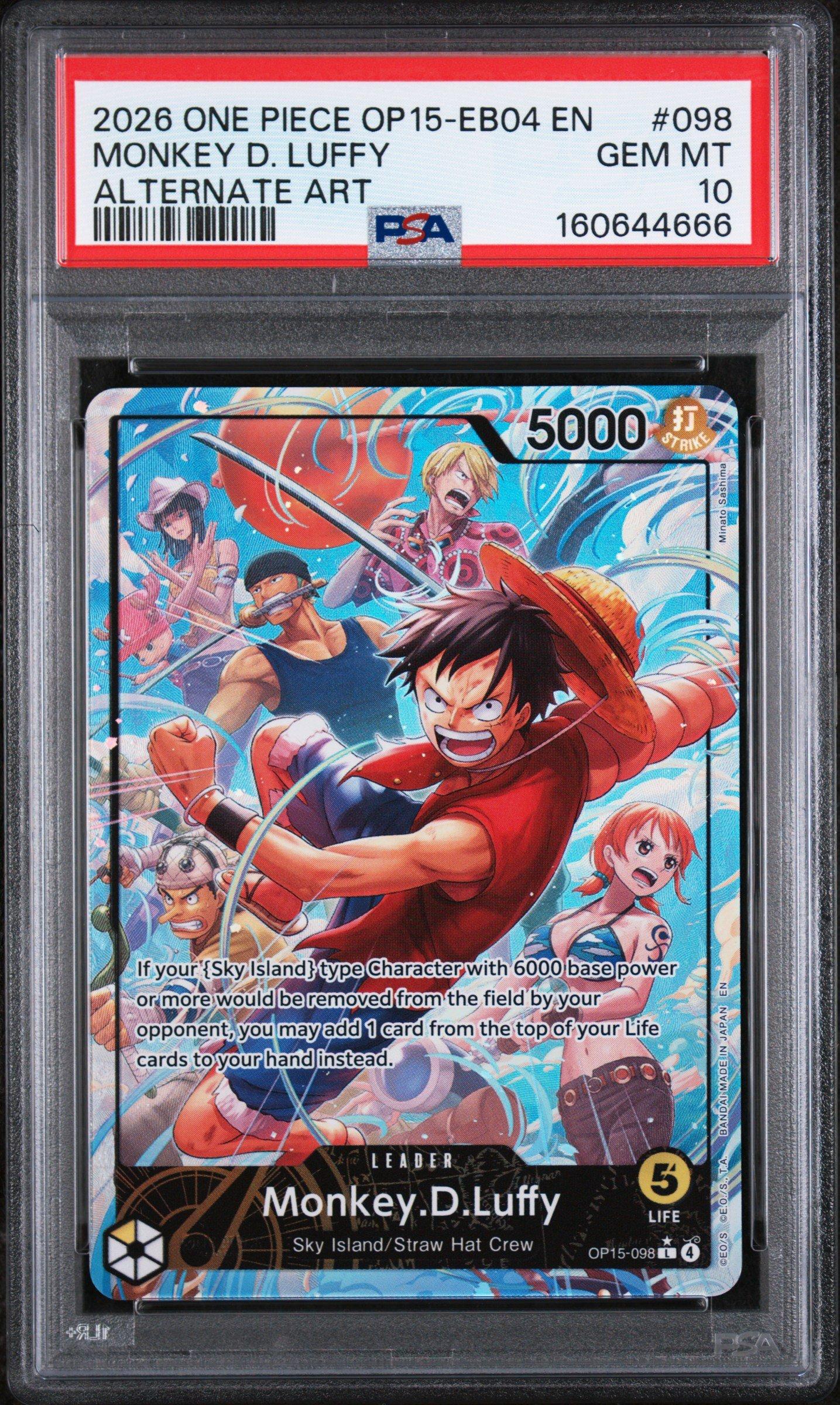 2026 One Piece Op15-eb04-adventure On Kami's Island 098 Monkey D