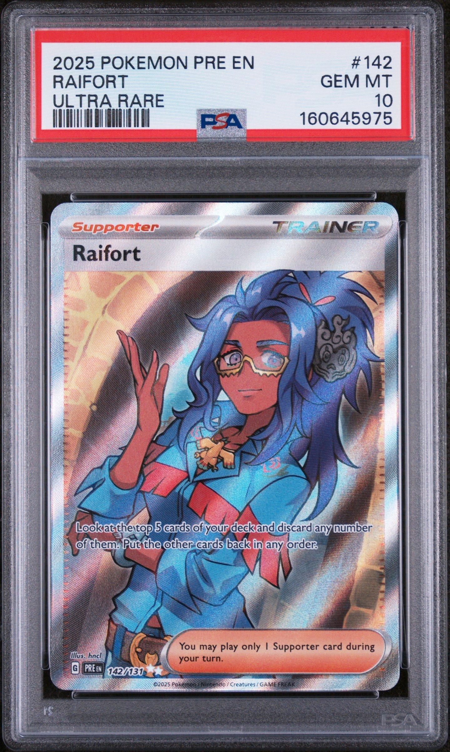 raifort pokemon card full art Ultra Rare (142/131) Prismatic Evolutions  Bescards Raifort 142/131 Full Art Trainer