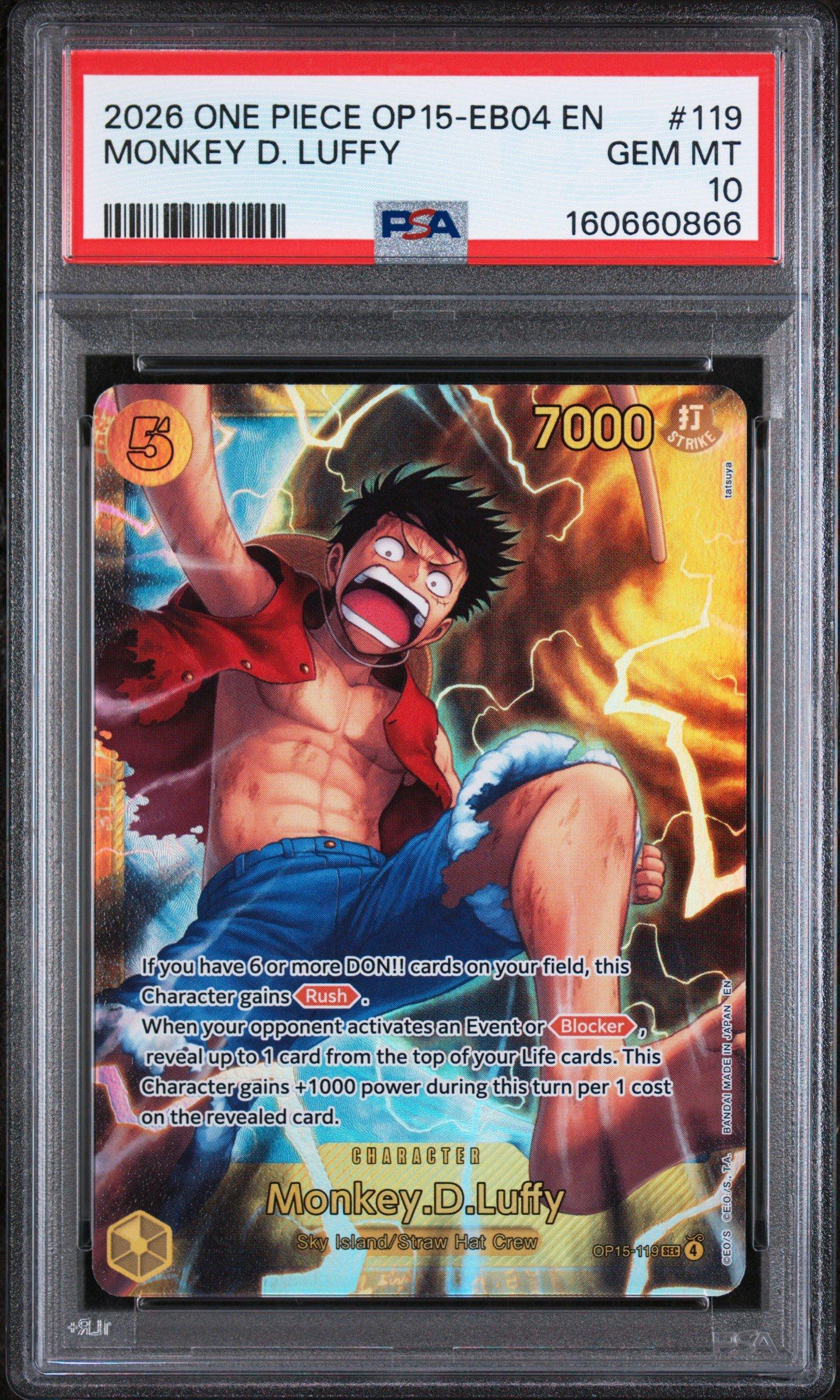 one piece graded card Cards Collection Banadai One Piece Awakening of