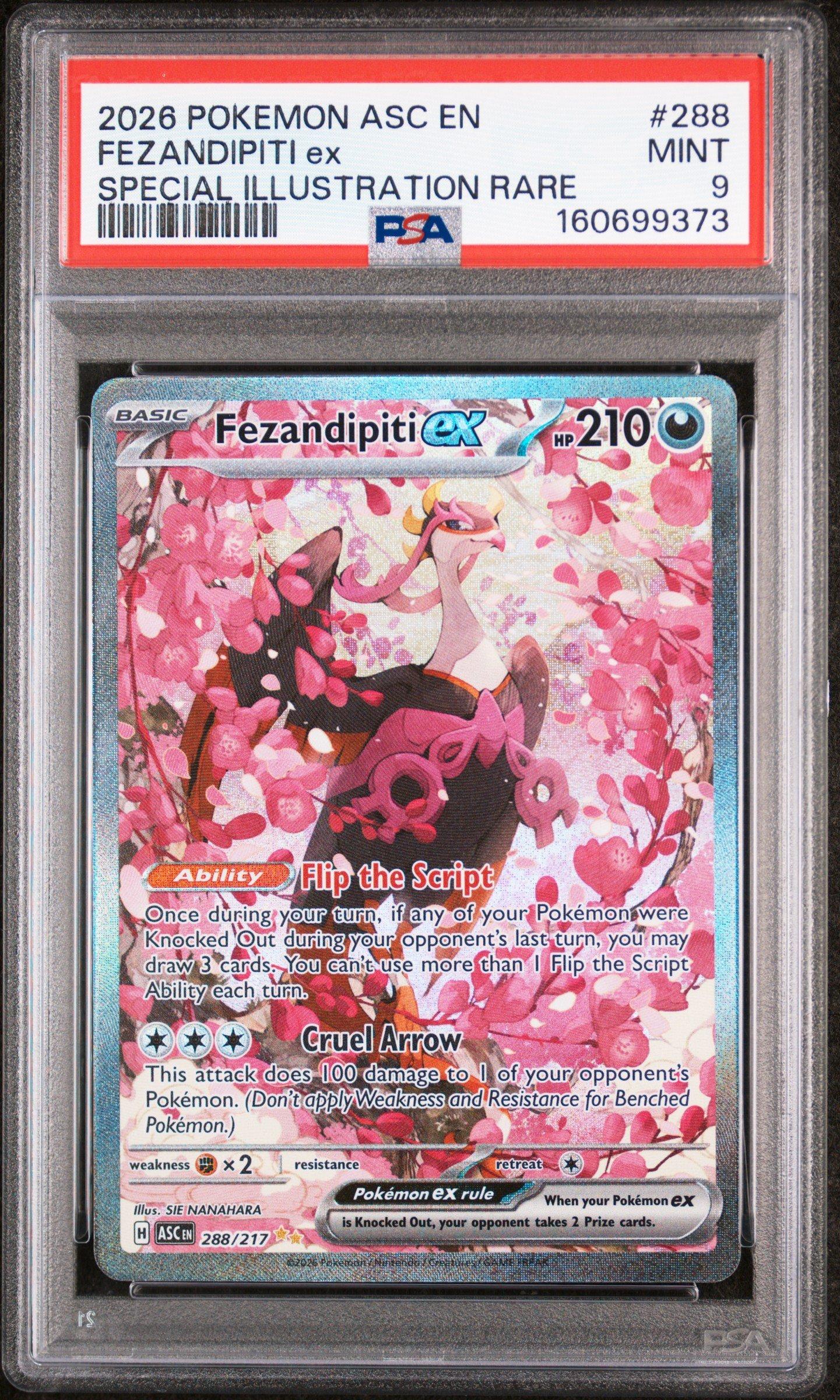 2026 Pokemon Asc En-ascended Heroes 288 Fezandipiti Ex Special