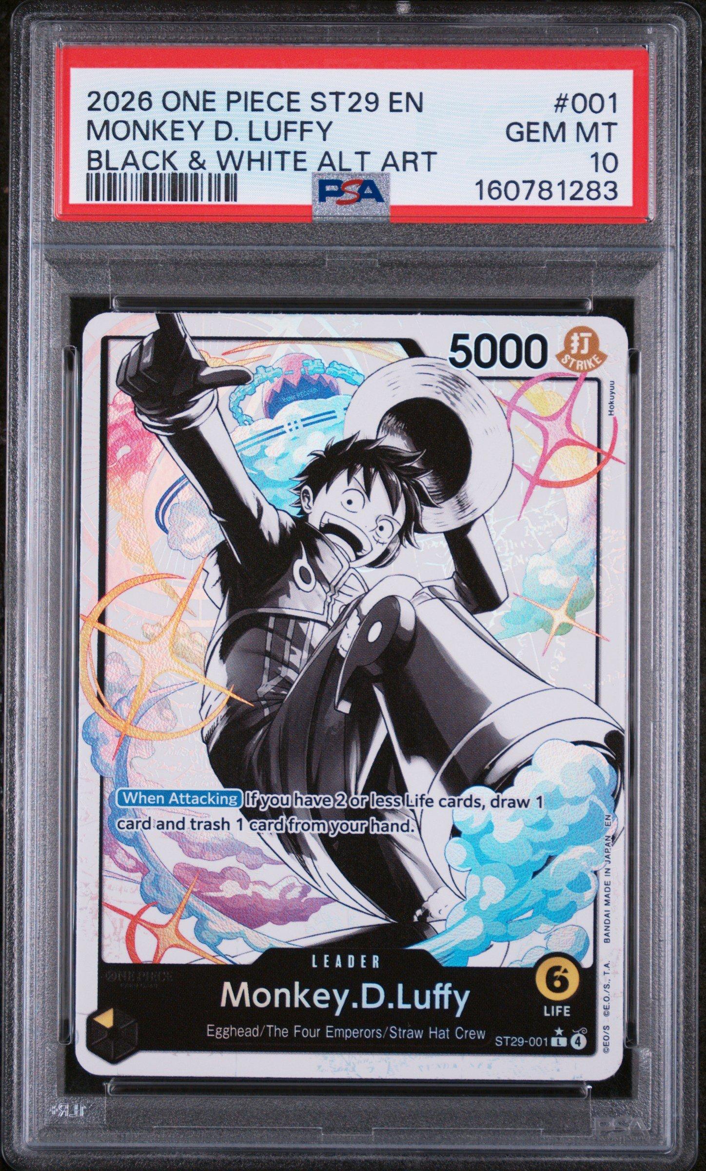 2026 One Piece Starter Deck St29-egghead 001 Monkey D. Luffy Black