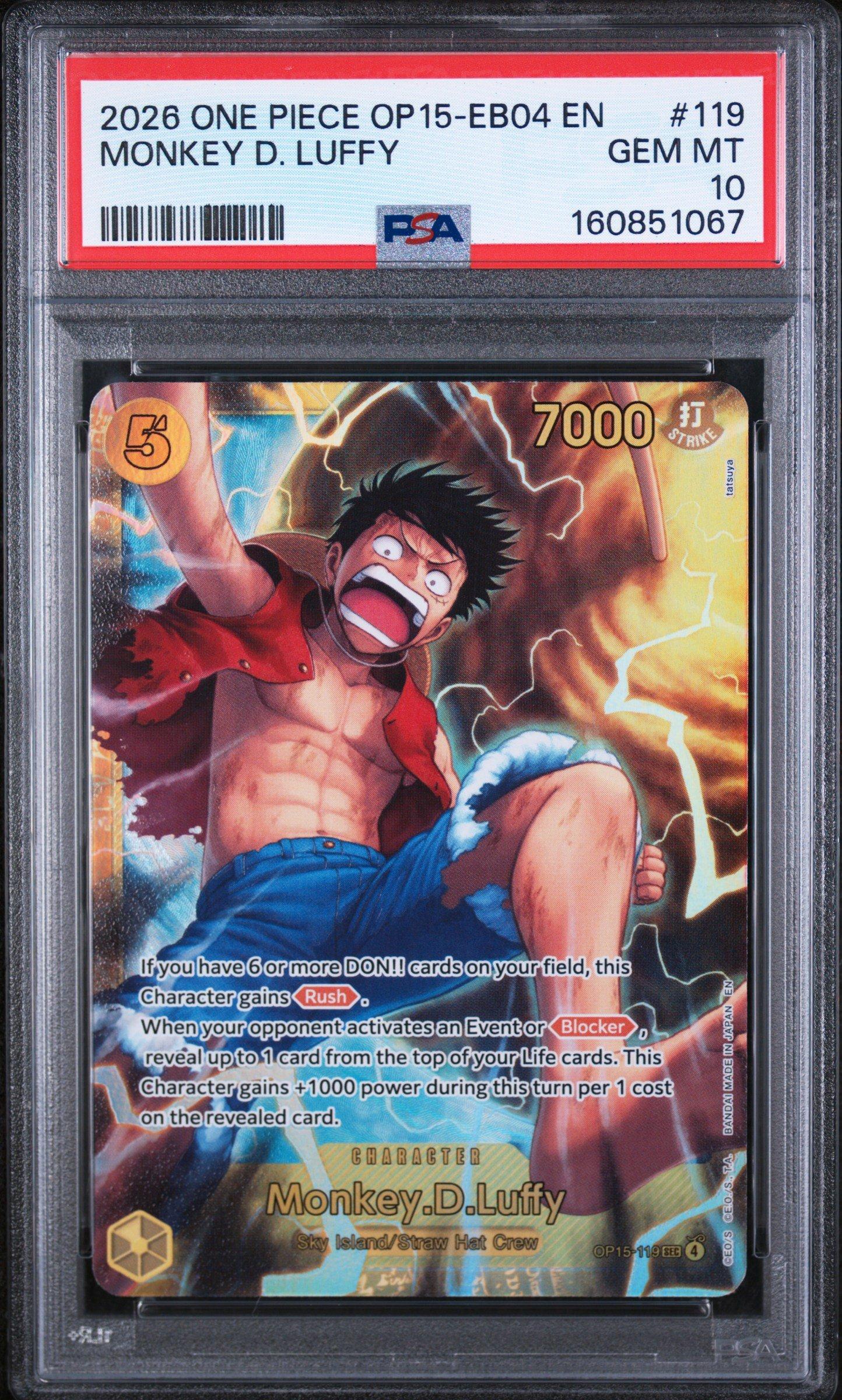 2026 One Piece Op15-eb04-adventure On Kami's Island 119 Monkey D