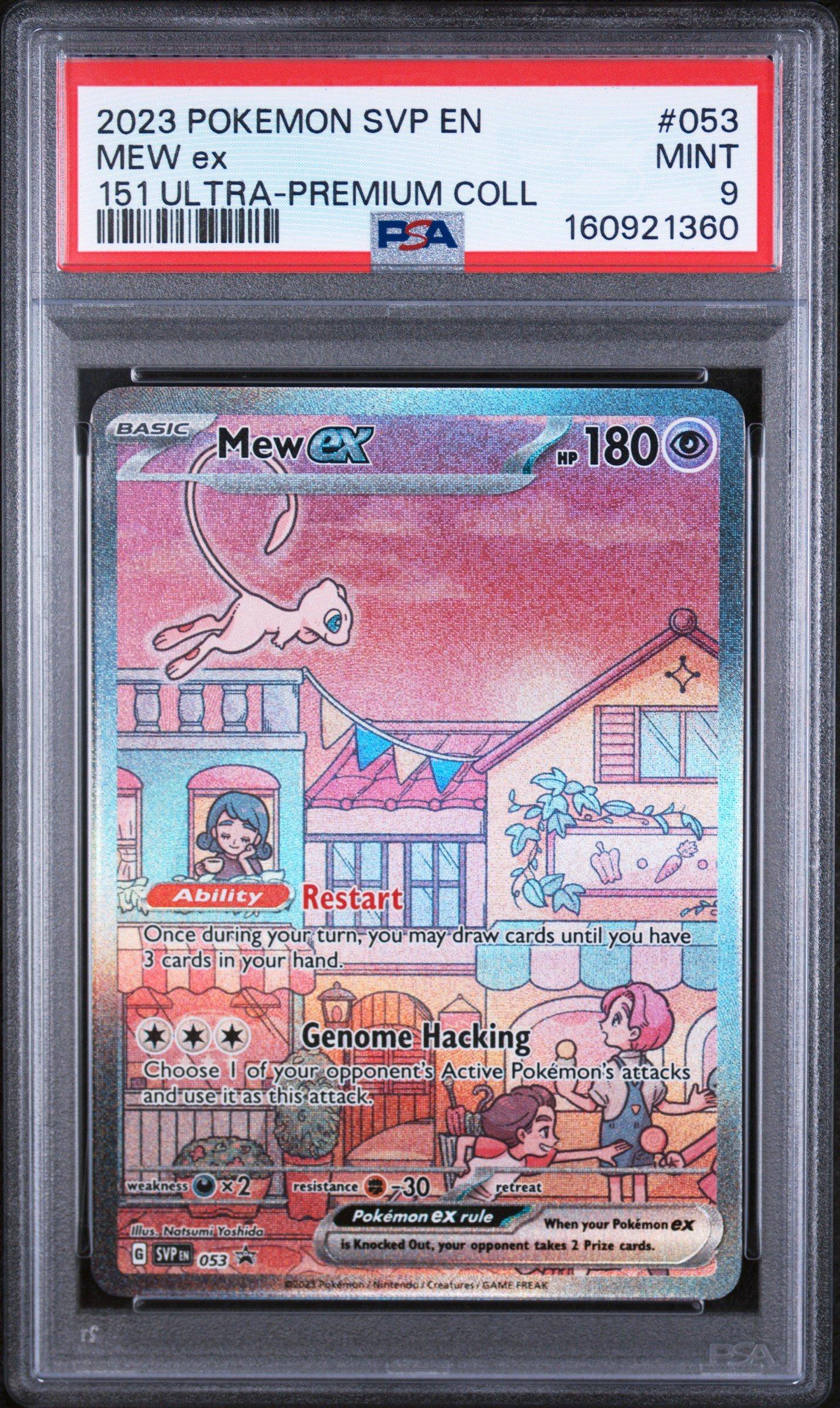 mew promo pokemon card 2023 Svp En-sv Black Star 053 Ex 151 Ultra-premium Collection PSA 9 Graded Weakness Psychic ×2 Retreat Cost Pokemon Cards Packs Ancient Mew