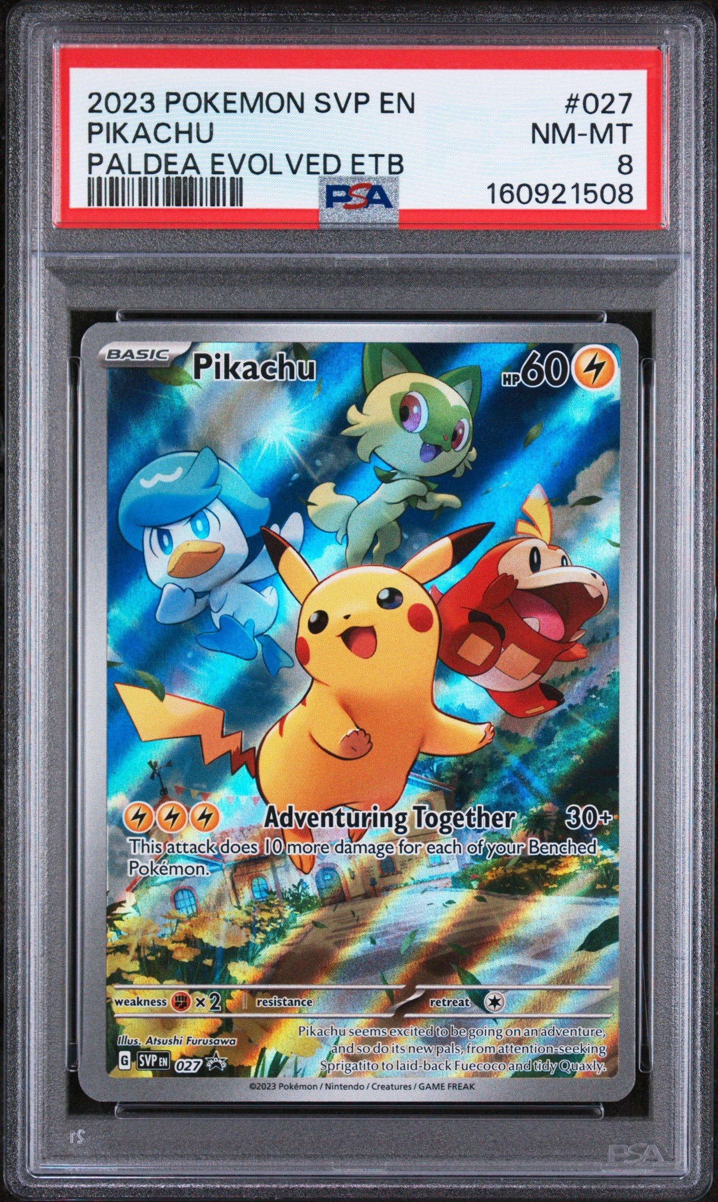 2023 Pokemon Svp En-sv Black Star Promo 027 Pikachu Paldea Evolved