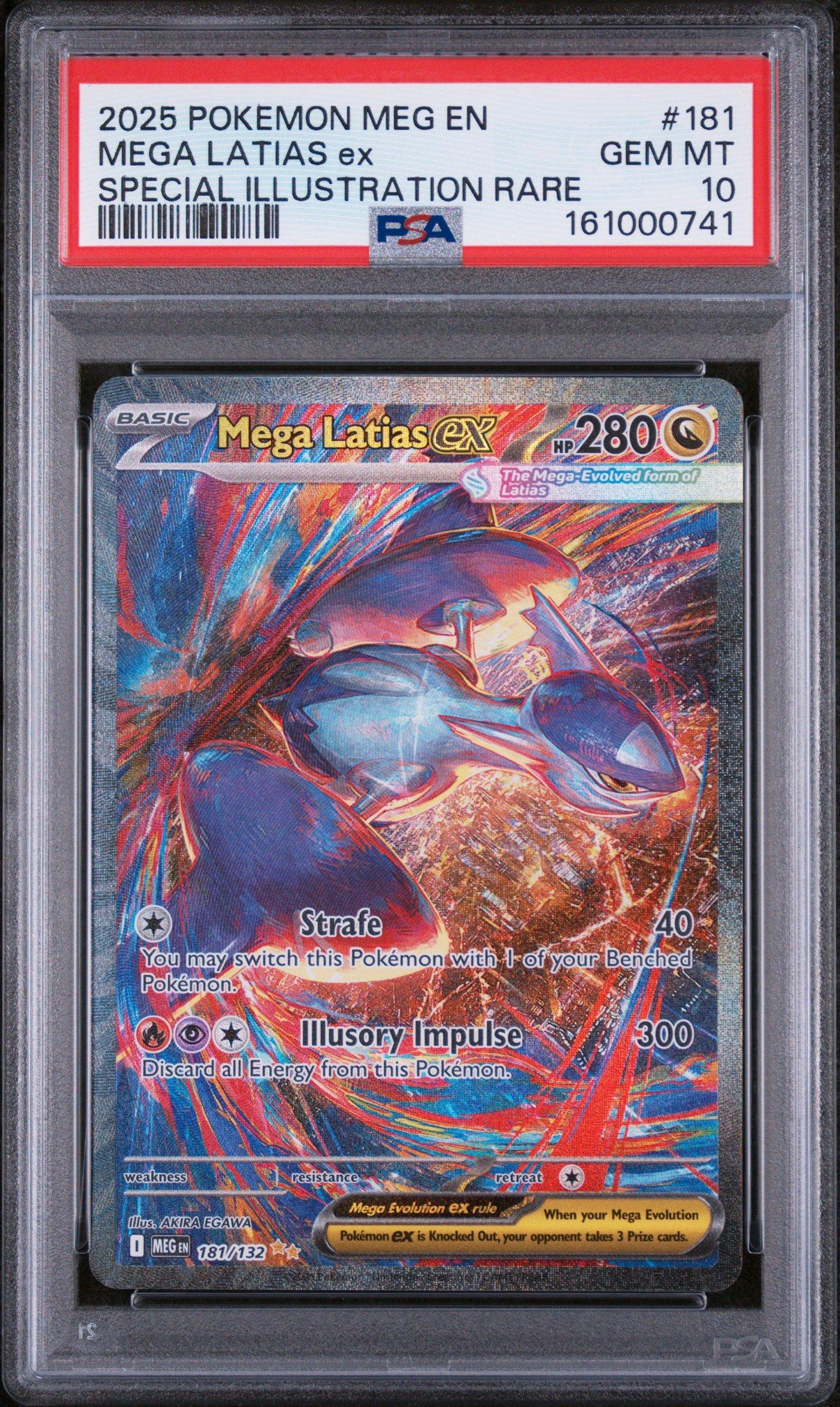 2025 Pokemon Meg En-mega Evolution 181 Mega Latias Ex Special