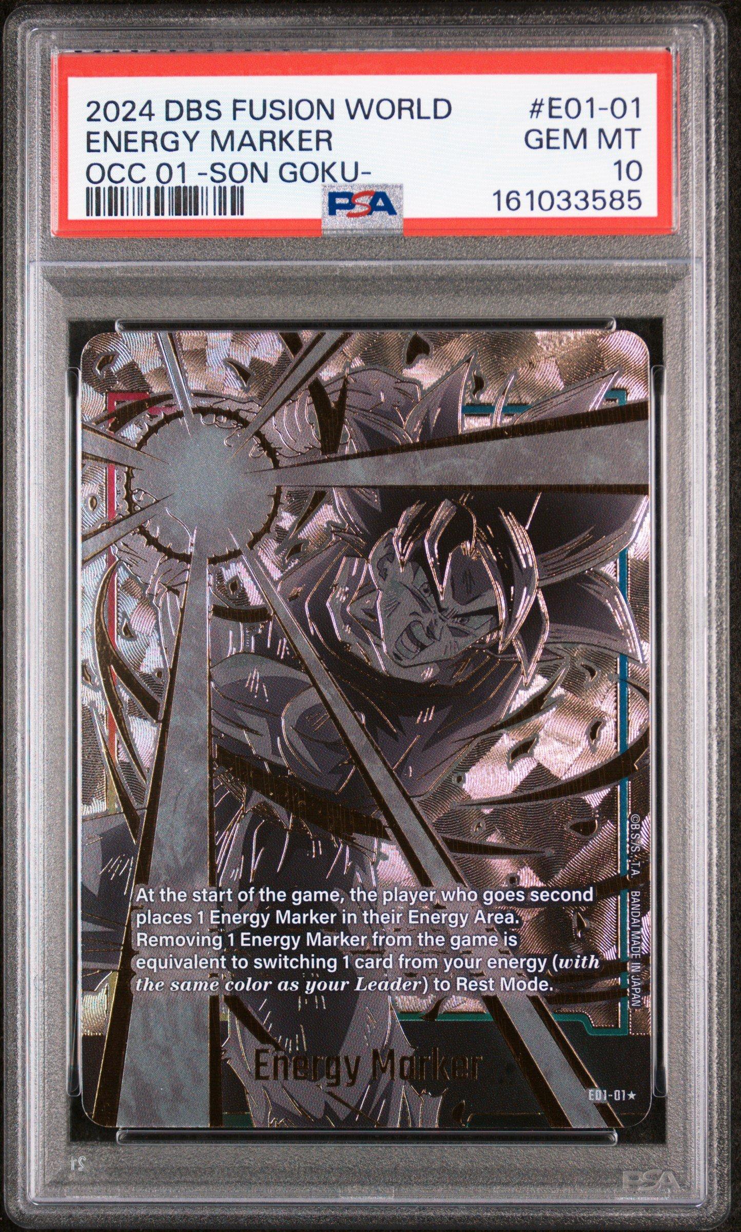 2024 PSA10 エナジーマーカー 孫悟空E01-01 GEM MT PSA10鑑定済