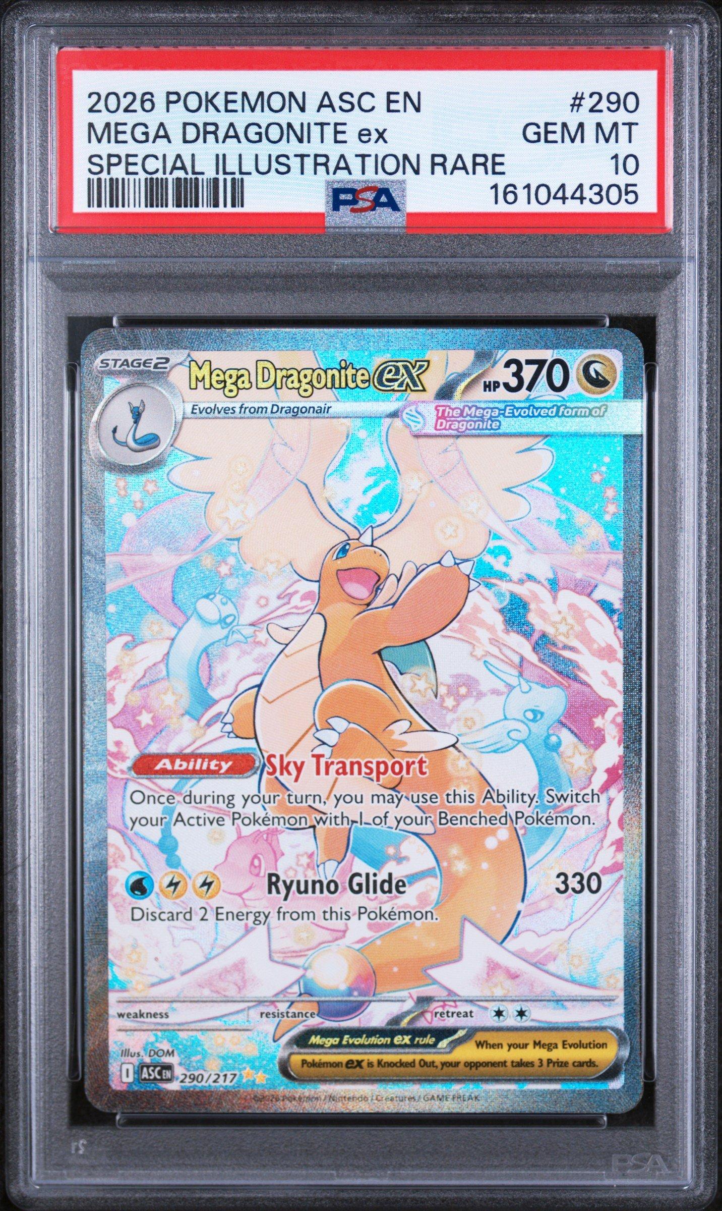 2026 Pokemon Asc En-ascended Heroes 290 Mega Dragonite Ex Special