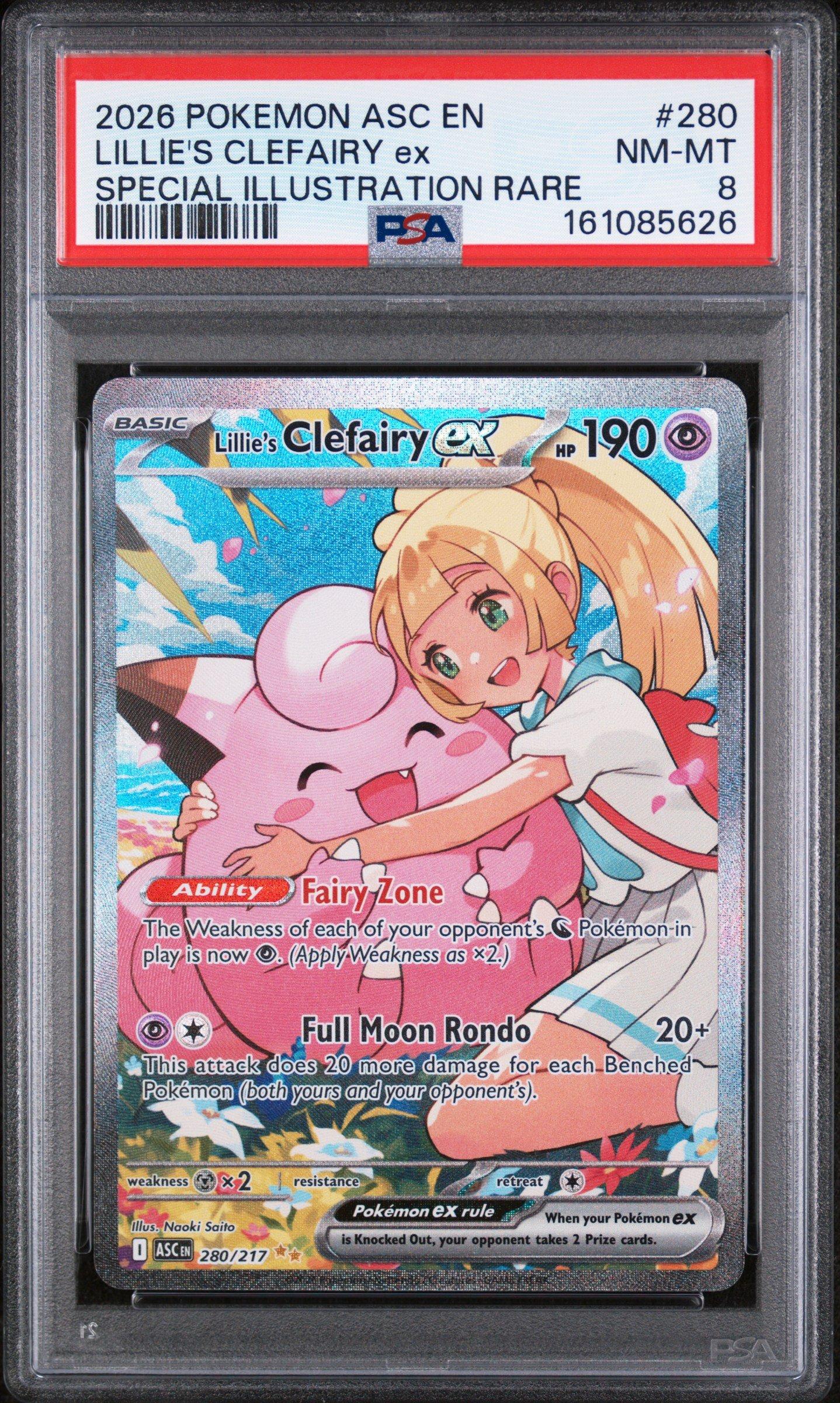 2026 Pokemon Asc En-ascended Heroes 280 Lillie's Clefairy Ex