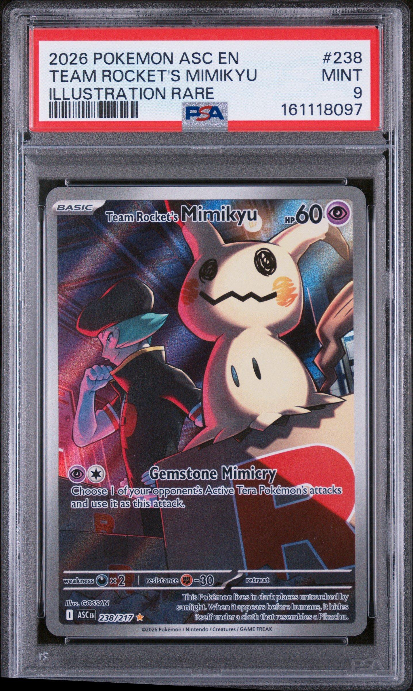 2026 Pokemon Asc En-ascended Heroes 238 Team Rocket's Mimikyu