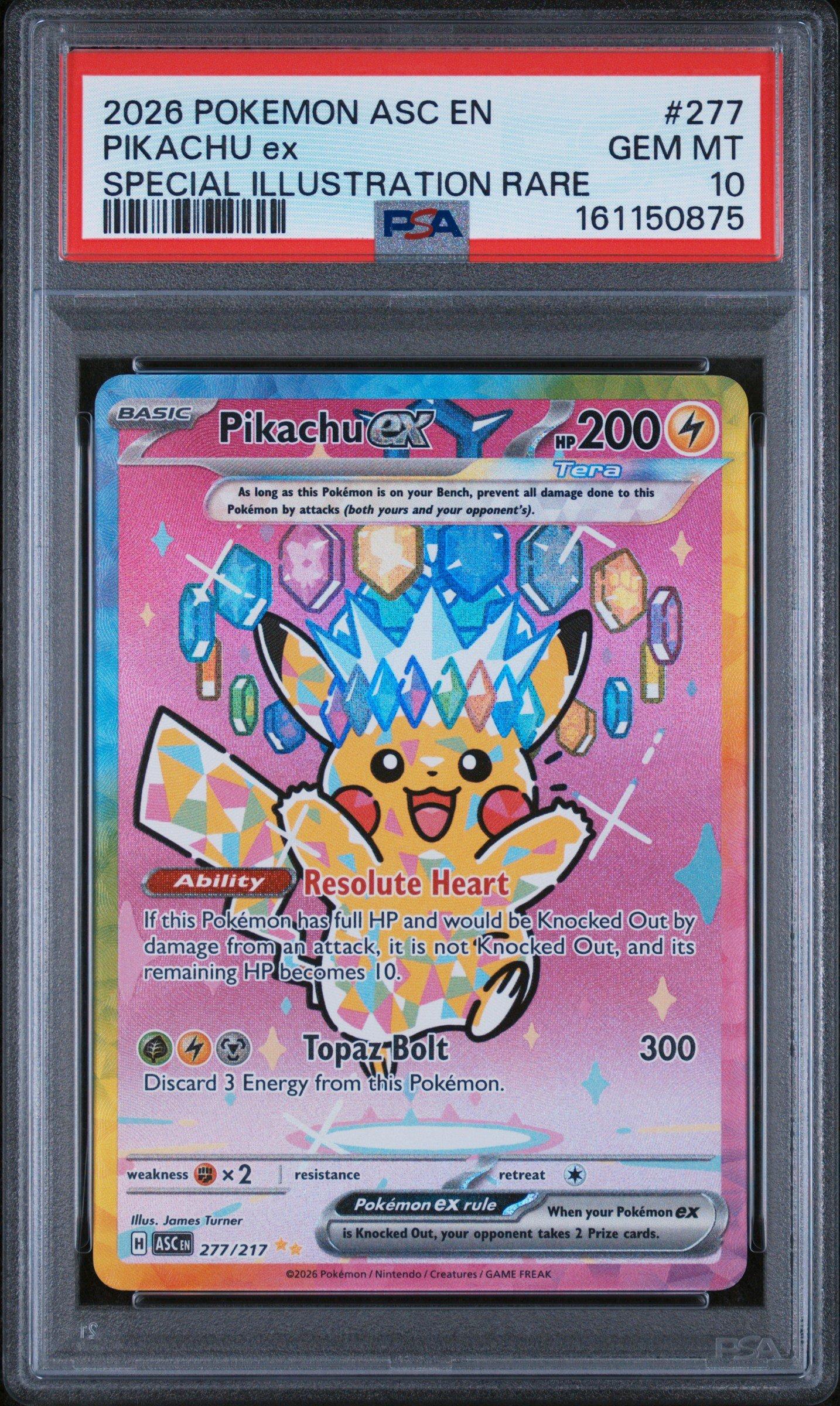 2026 Pokemon Asc En-ascended Heroes 277 Pikachu Ex Special