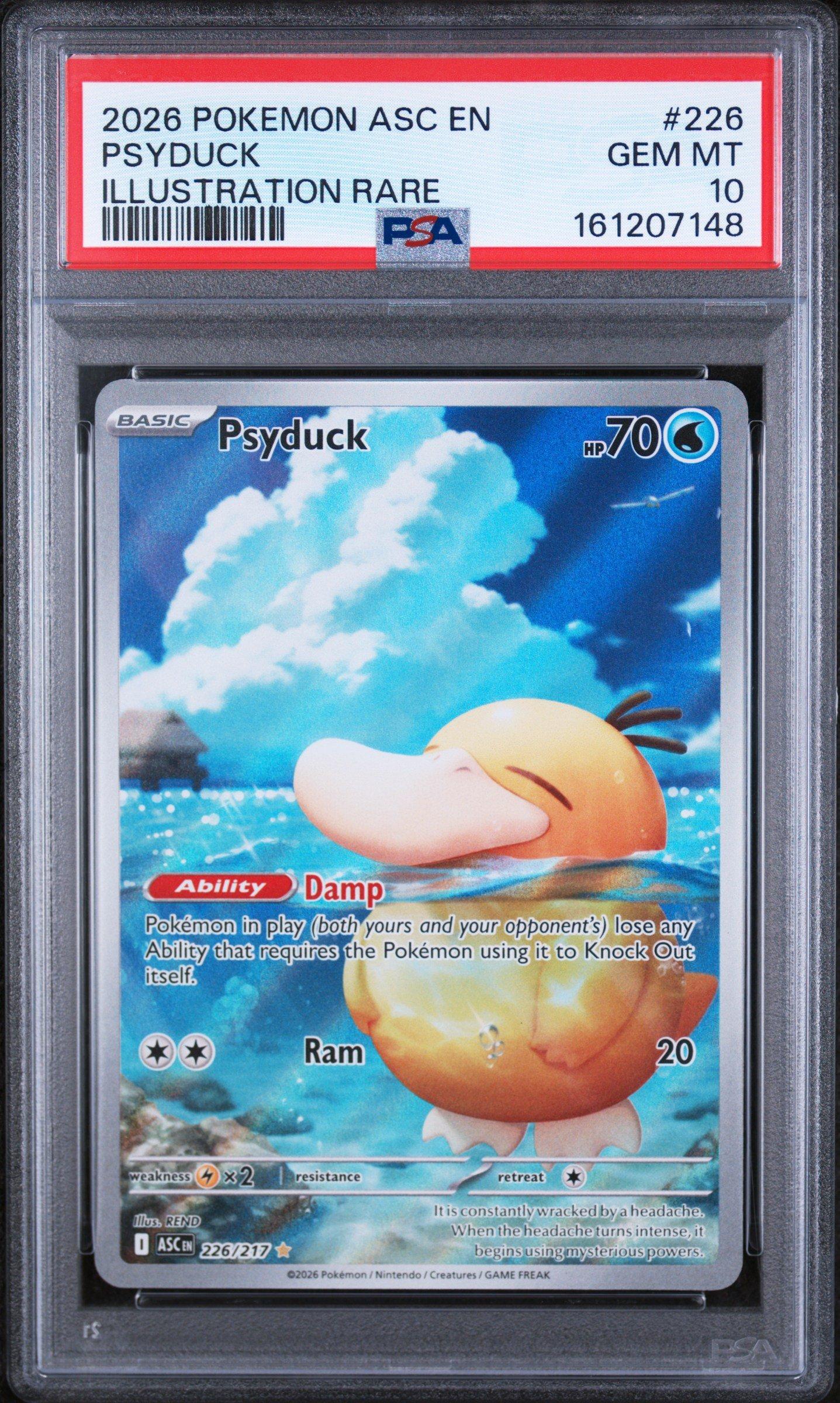 2026 Pokemon Asc En-ascended Heroes 226 Psyduck Illustration Rare