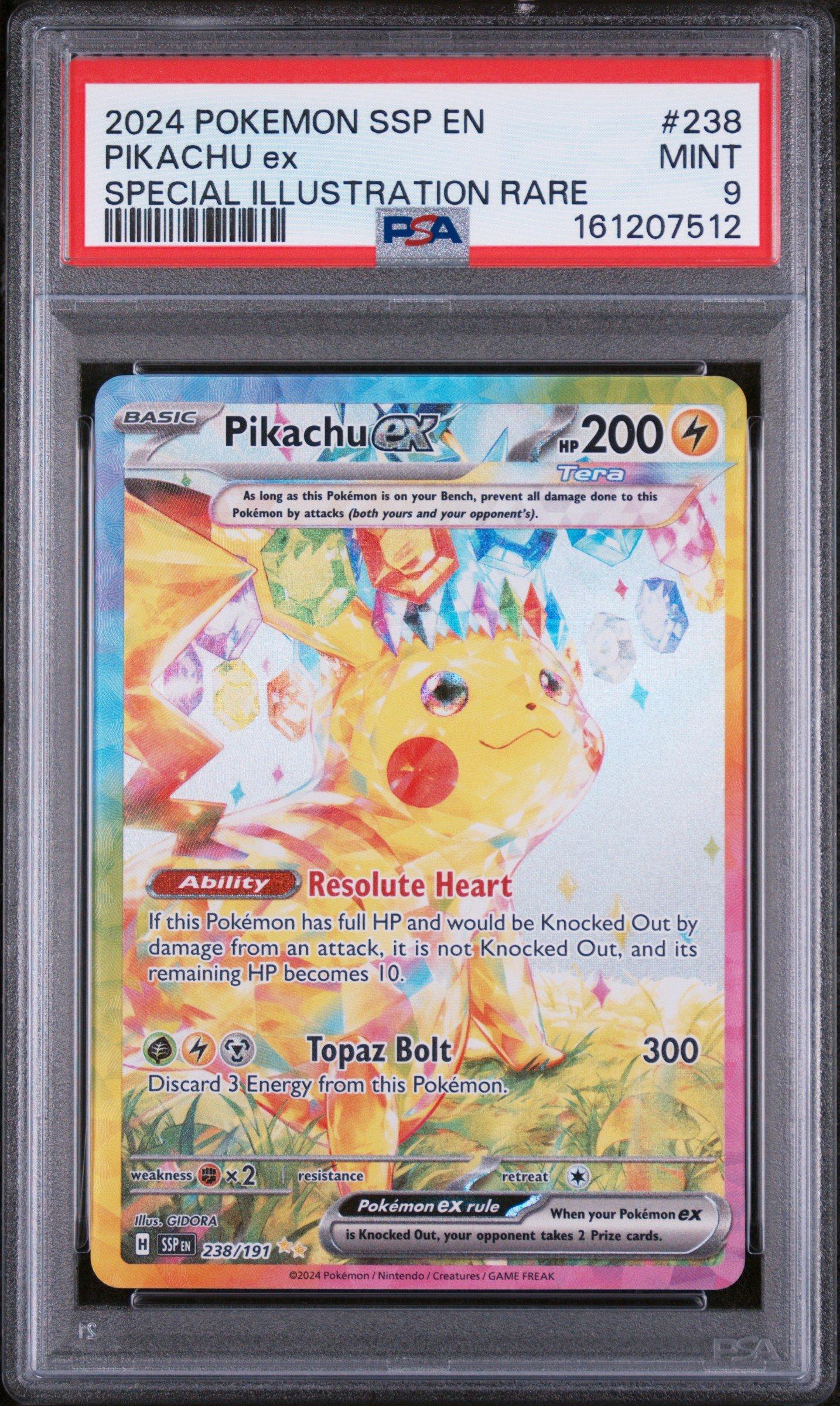2024 Pokemon Ssp En-surging Sparks 238 Pikachu Ex Special
