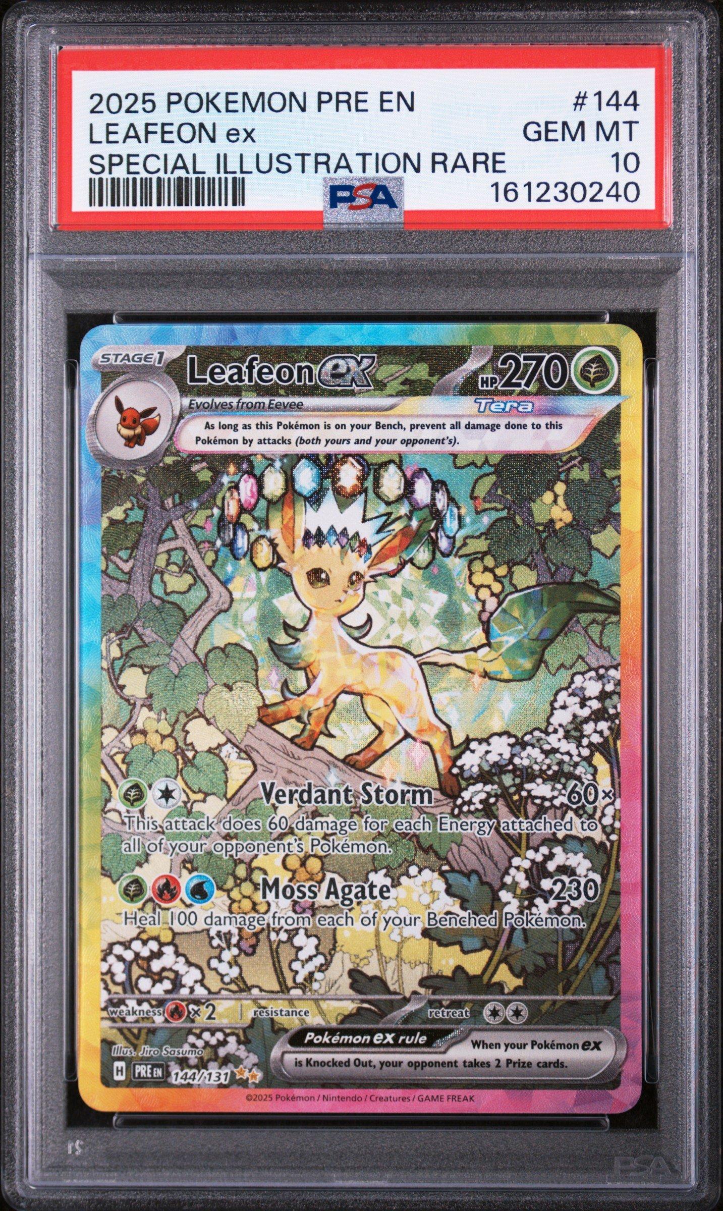 leafeon ex pokemon card 2025 Prismatic Evolutions Surprise Box Exclusive #006 PSA Authenticated 10 Preserved in a tamper Leafeon ex - Quick Guide(Have