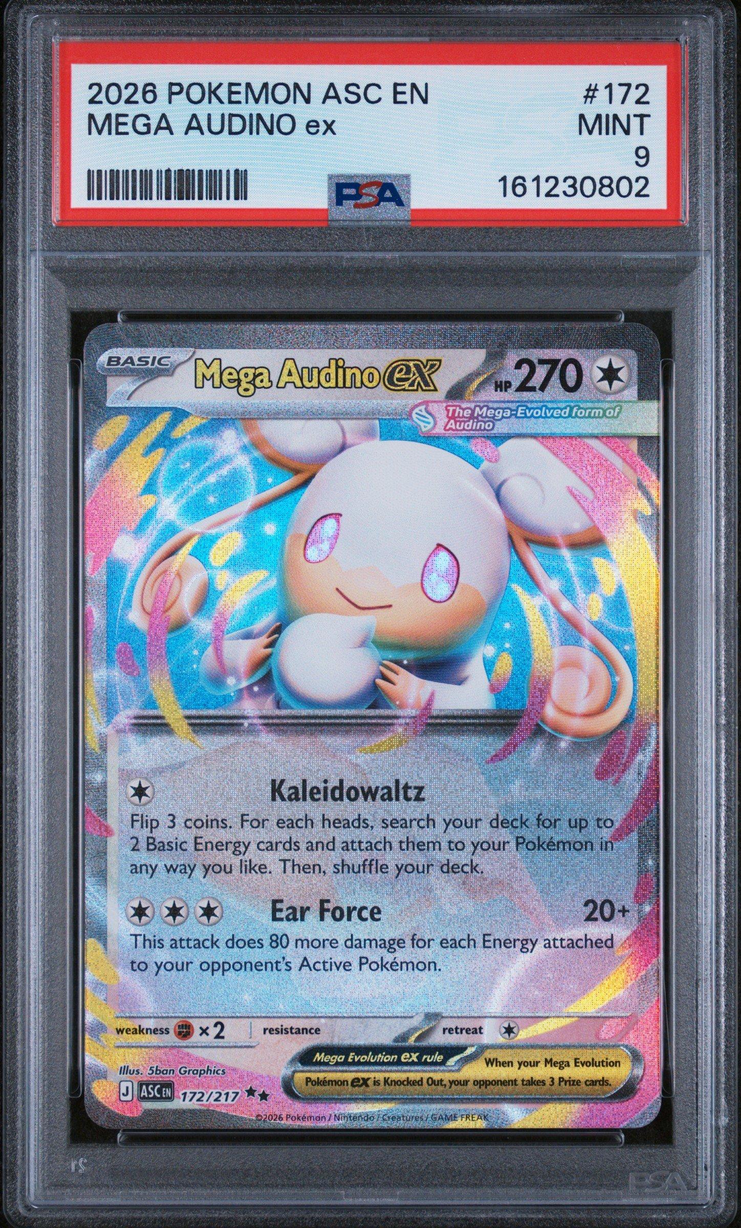 pokemon card audino - 173/197 - Obsidian Flames Fx2 / None / 3 XY 2026 Pokemon Asc En-ascended Heroes