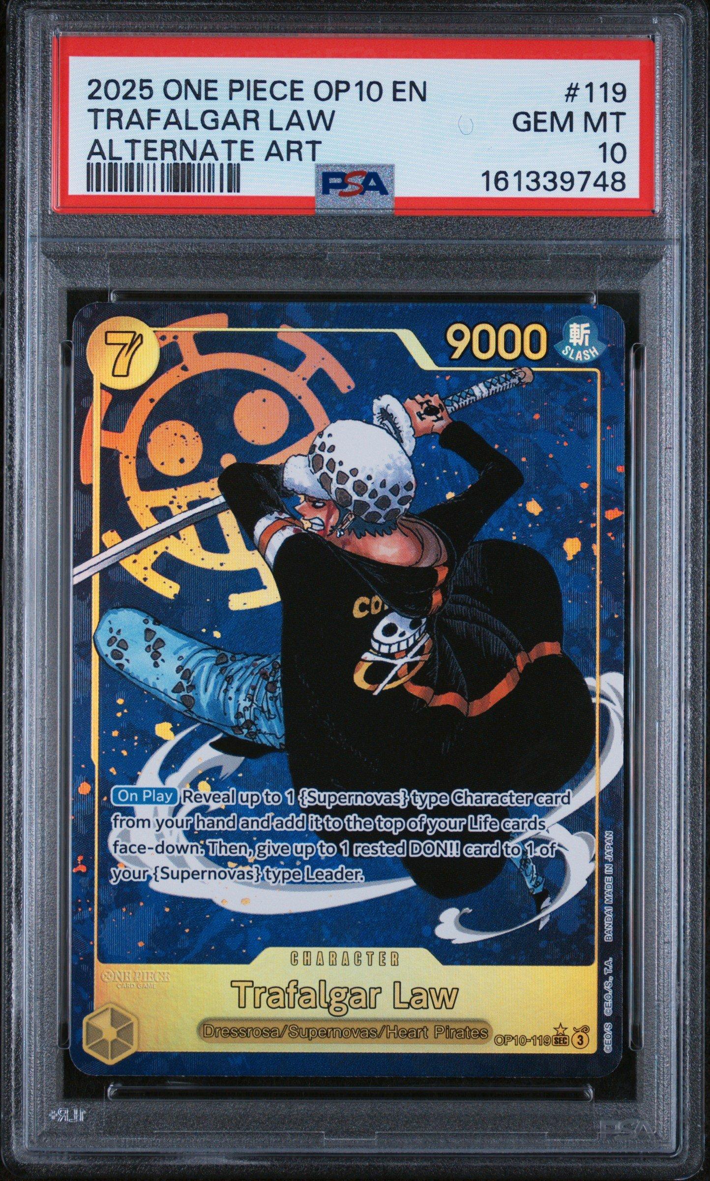 2025 One Piece Op10-royal Blood 119 Trafalgar Law Alternate Art
