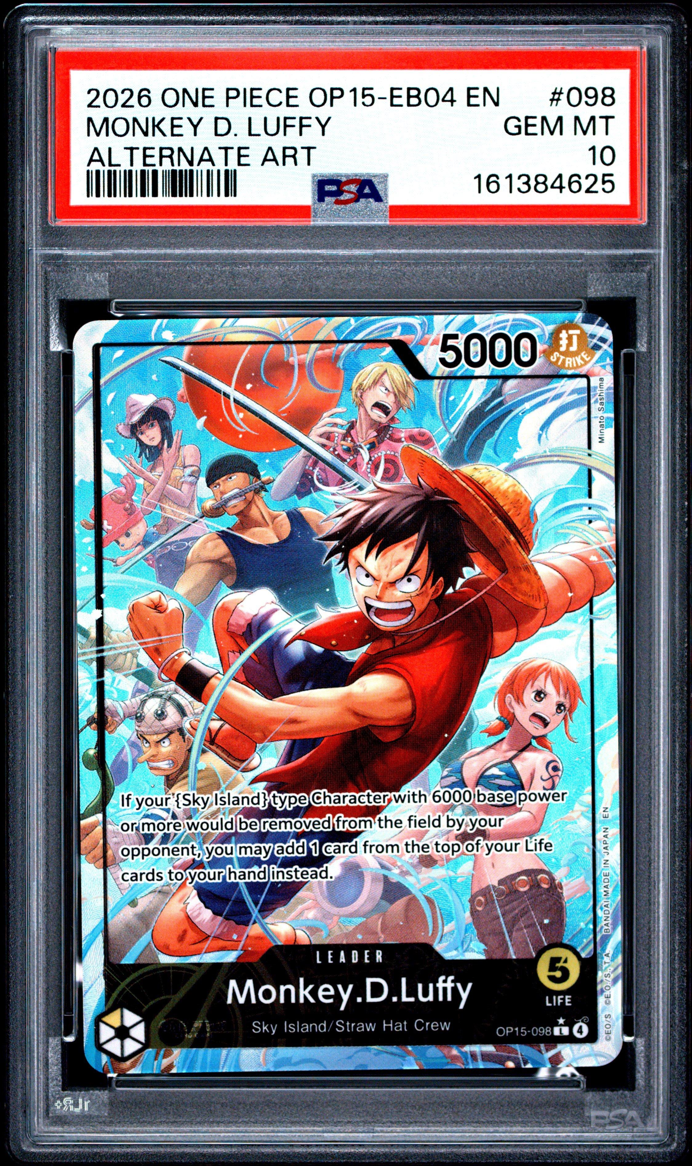 2026 One Piece Op15-eb04-adventure On Kami's Island 098 Monkey D
