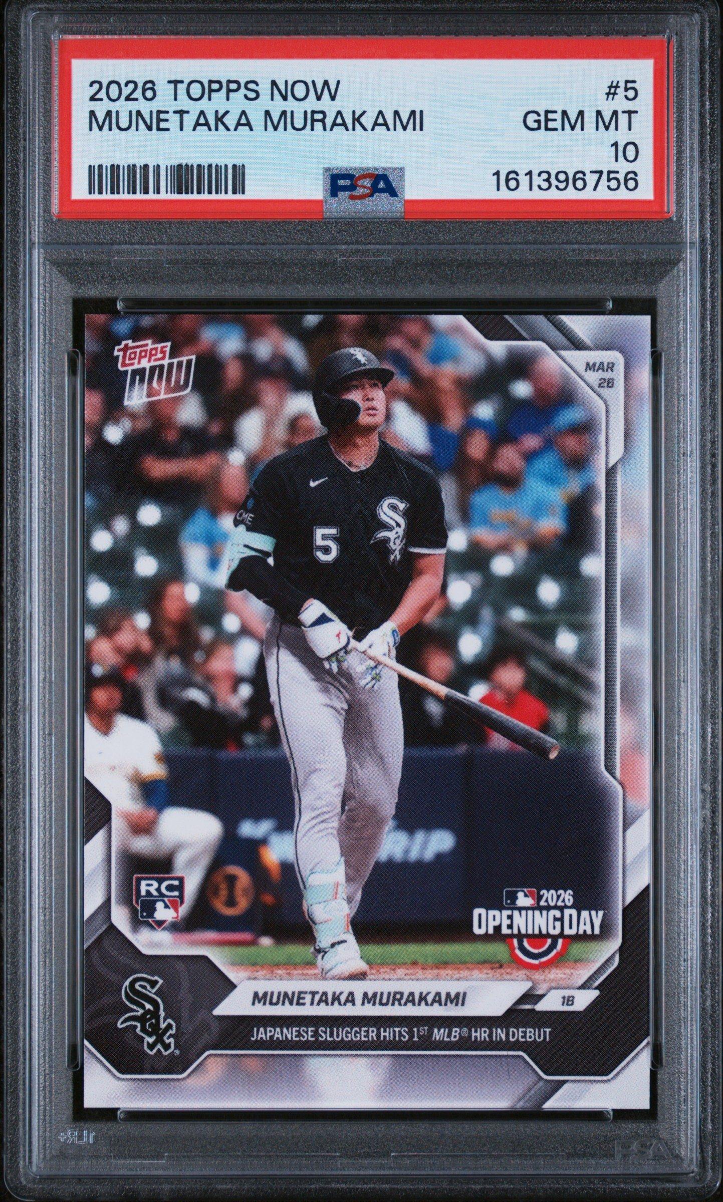 2026 Topps Now 5 Munetaka Murakami PSA 10 Graded Card | GameStop