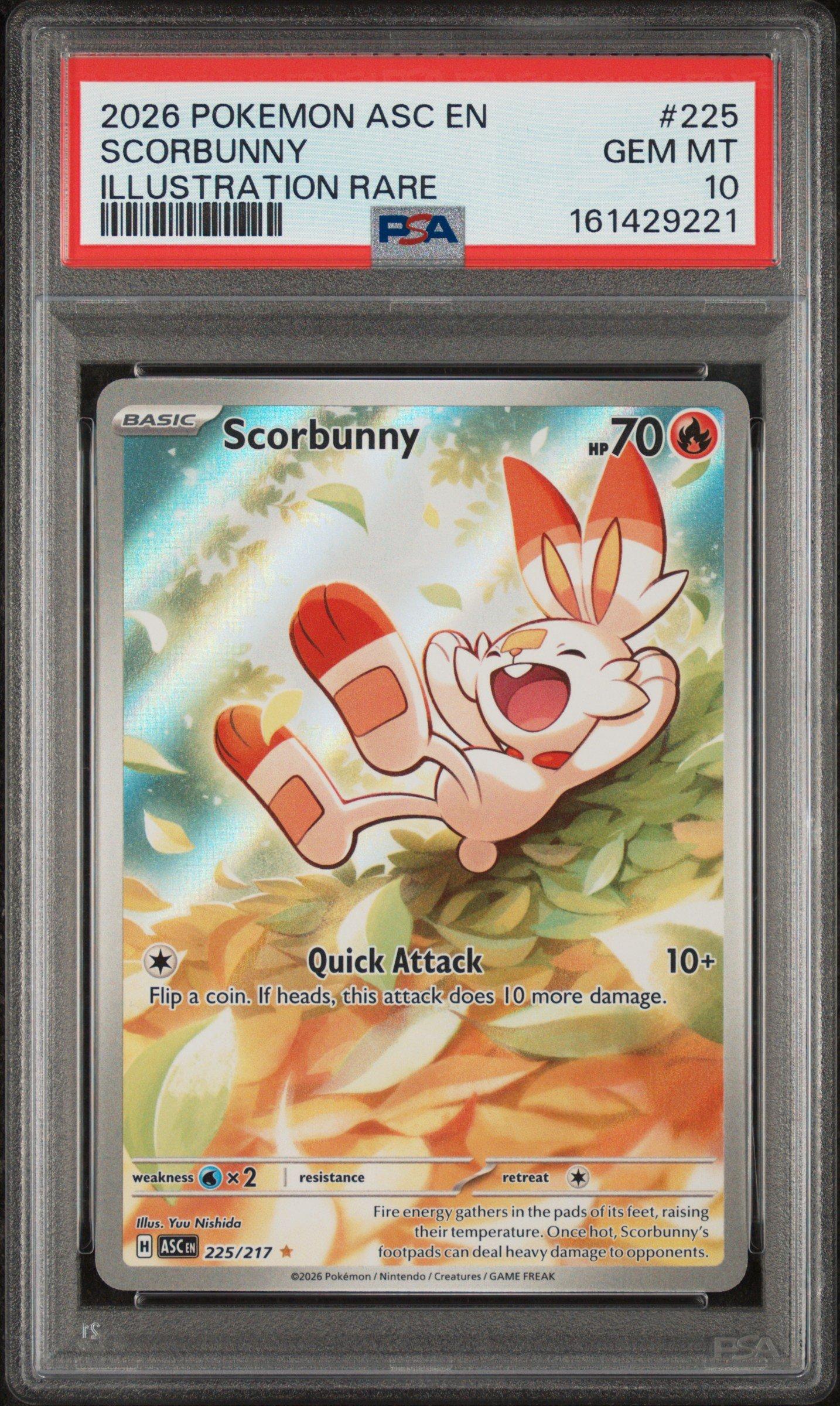 2026 Pokemon Asc En-ascended Heroes 225 Scorbunny Illustration