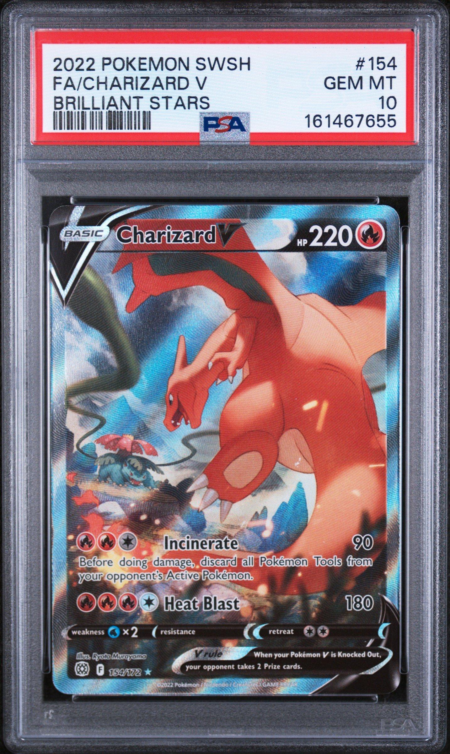 charizard pokemon card brilliant stars 2022 V 017/172 this piece serves as a premier focal point for any high 2022 Pokemon Sword & Shield