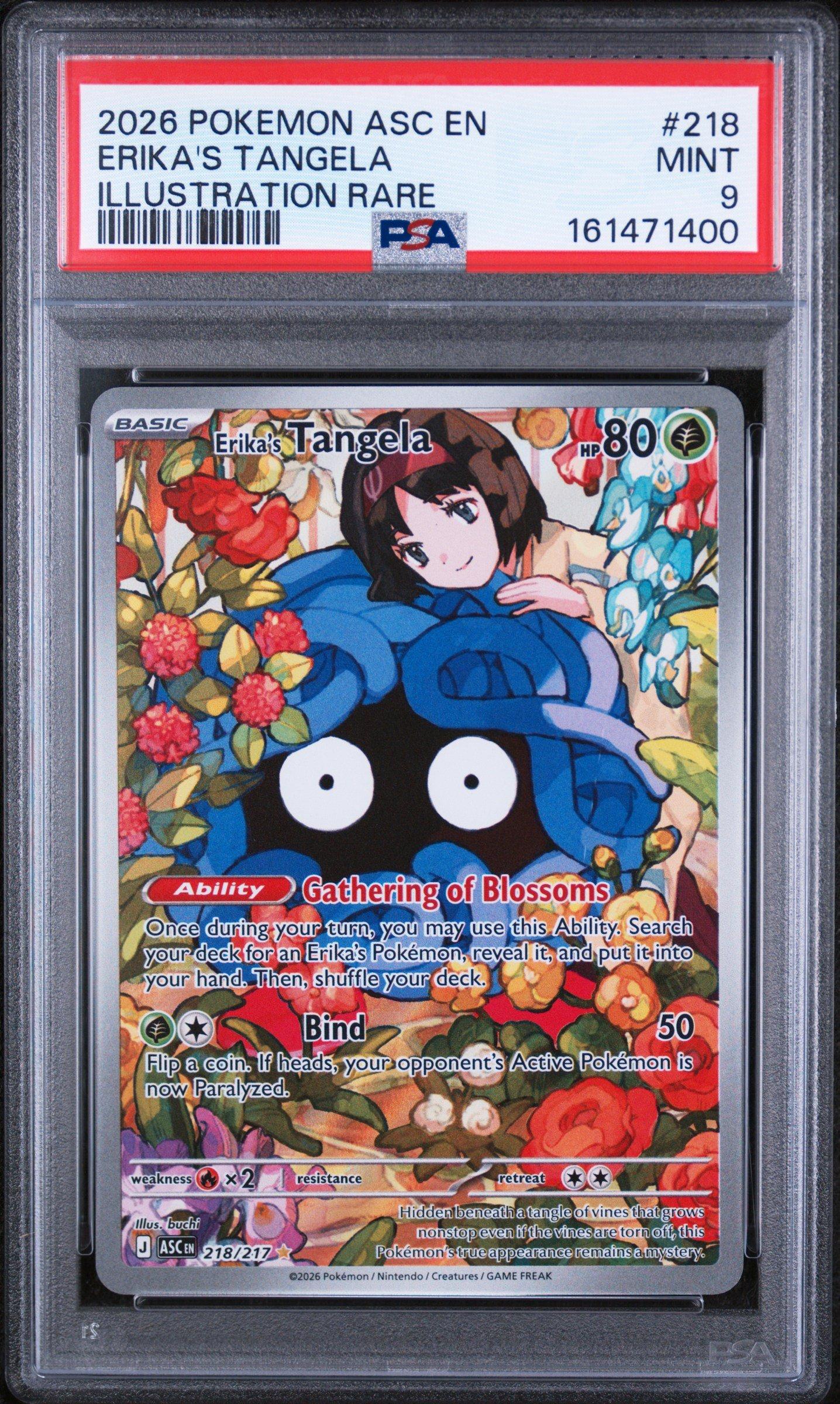 2026 Pokemon Asc En-ascended Heroes 218 Erika's Tangela