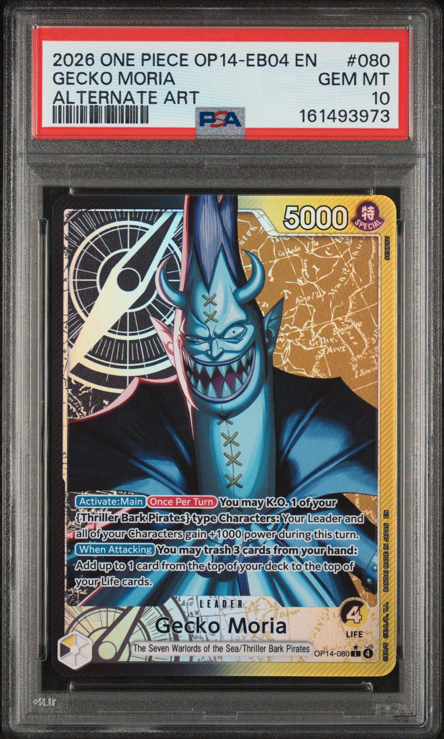 2026 One Piece Op14-eb04-the Azure Sea's Seven 080 Gecko Moria