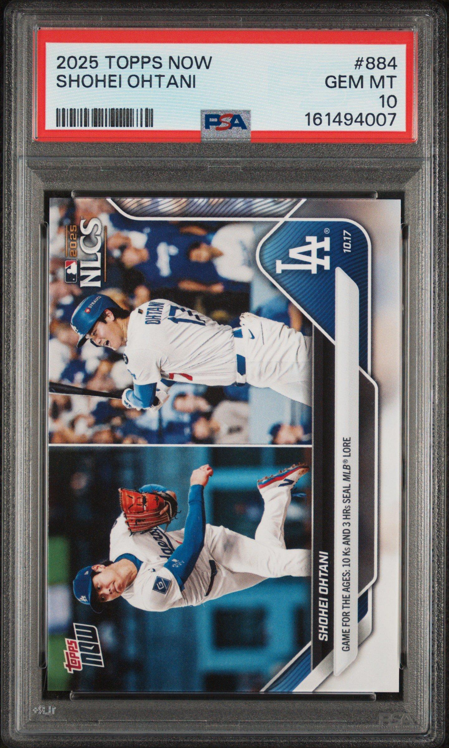 2025 Topps Now 884 Shohei Ohtani PSA 10 Graded Card | GameStop