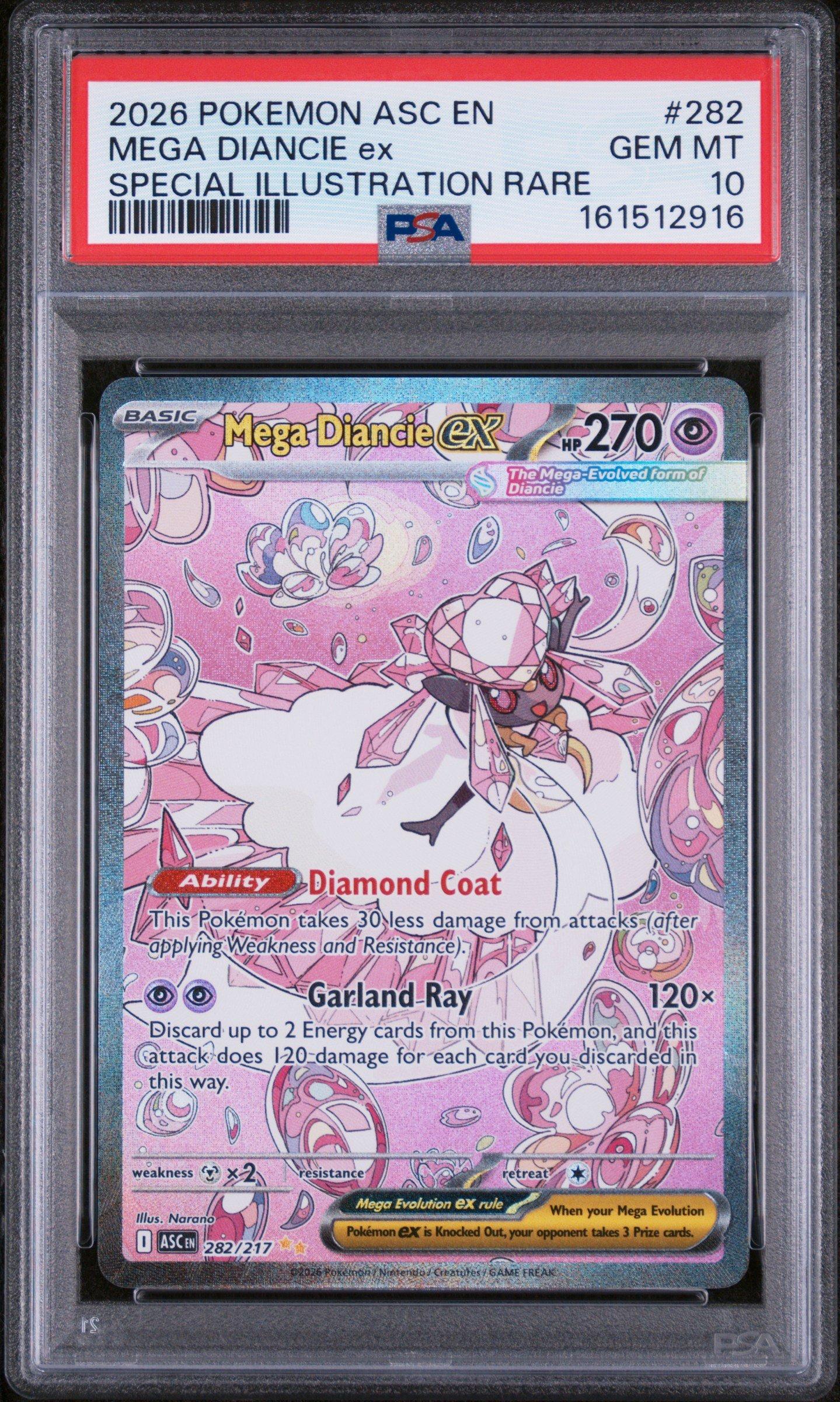 2026 Pokemon Asc En-ascended Heroes 282 Mega Diancie Ex Special