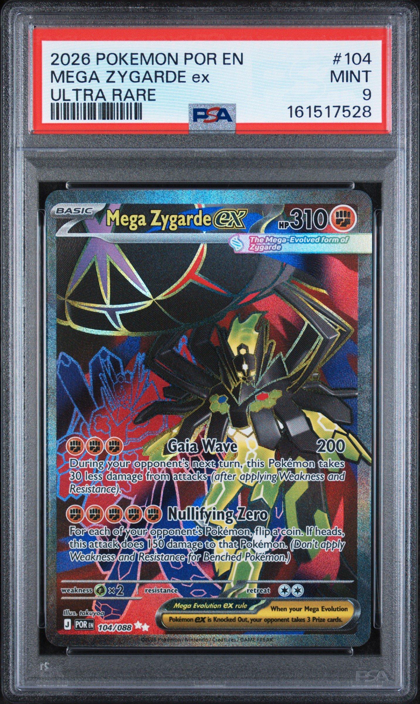 2026 Pokemon Por En-perfect Order 104 Mega Zygarde Ex Ultra Rare
