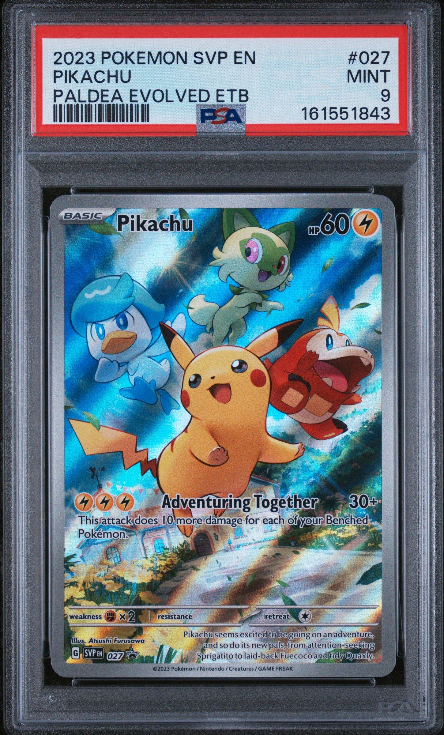 2023 Pokemon Svp En-sv Black Star Promo 027 Pikachu Paldea Evolved