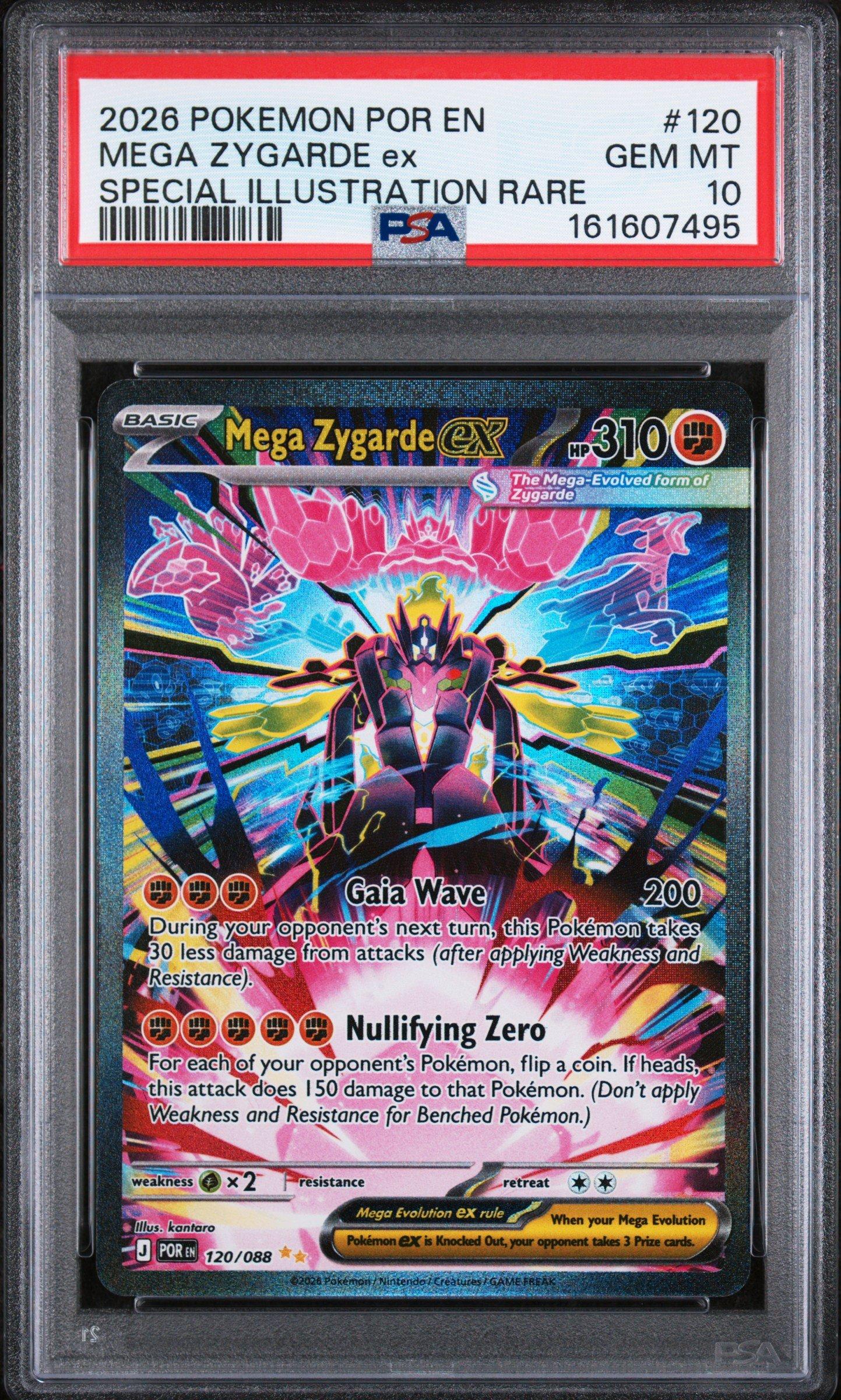 2026 Pokemon Por En-perfect Order 120 Mega Zygarde Ex Special