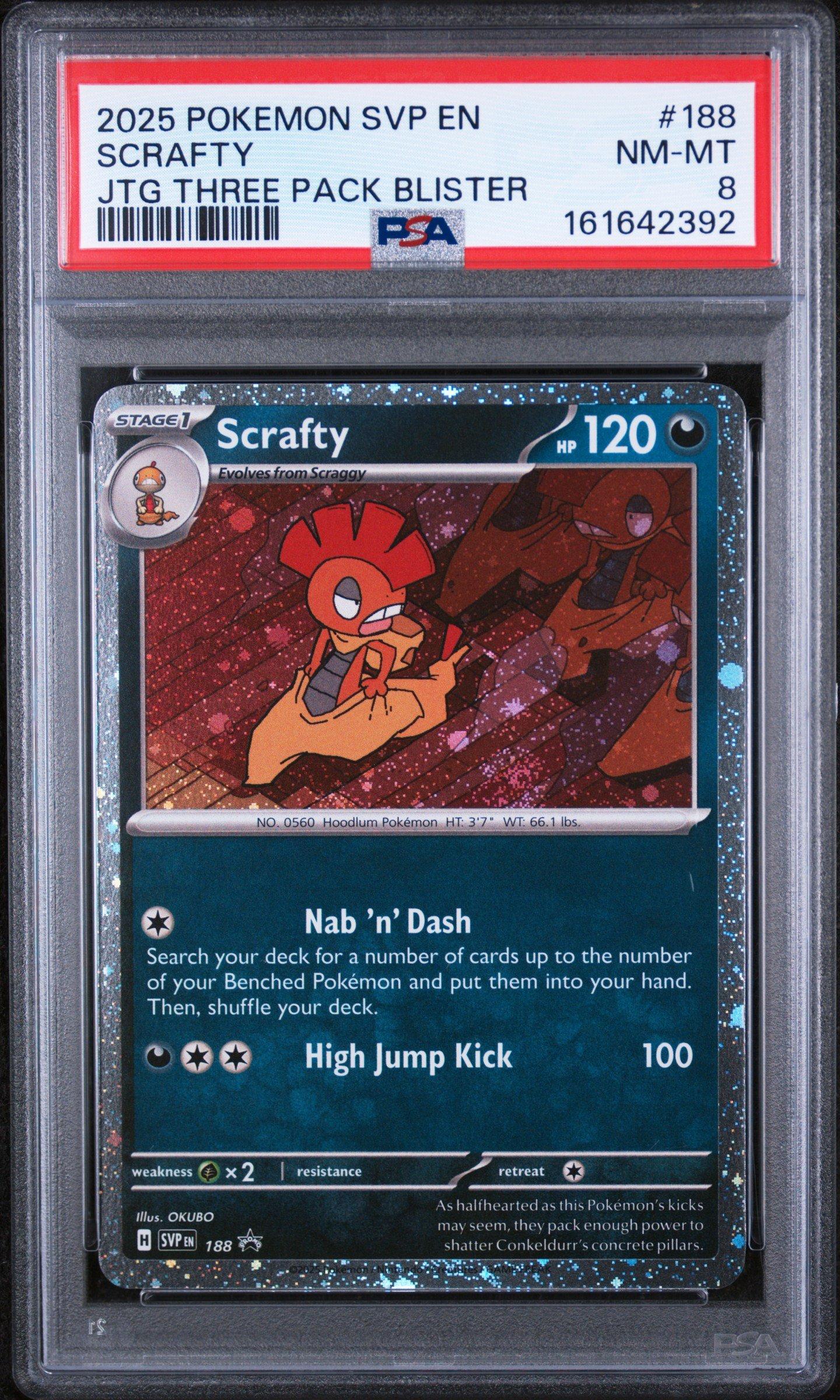 scrafty pokemon cards Pokmon TCG: AR 137/086 SV11W White Flare Darkness Ruffian Attack (60x) Flip a coin for each of your Darkness Pokmon in play Scrafty Art Rare (137) 2025