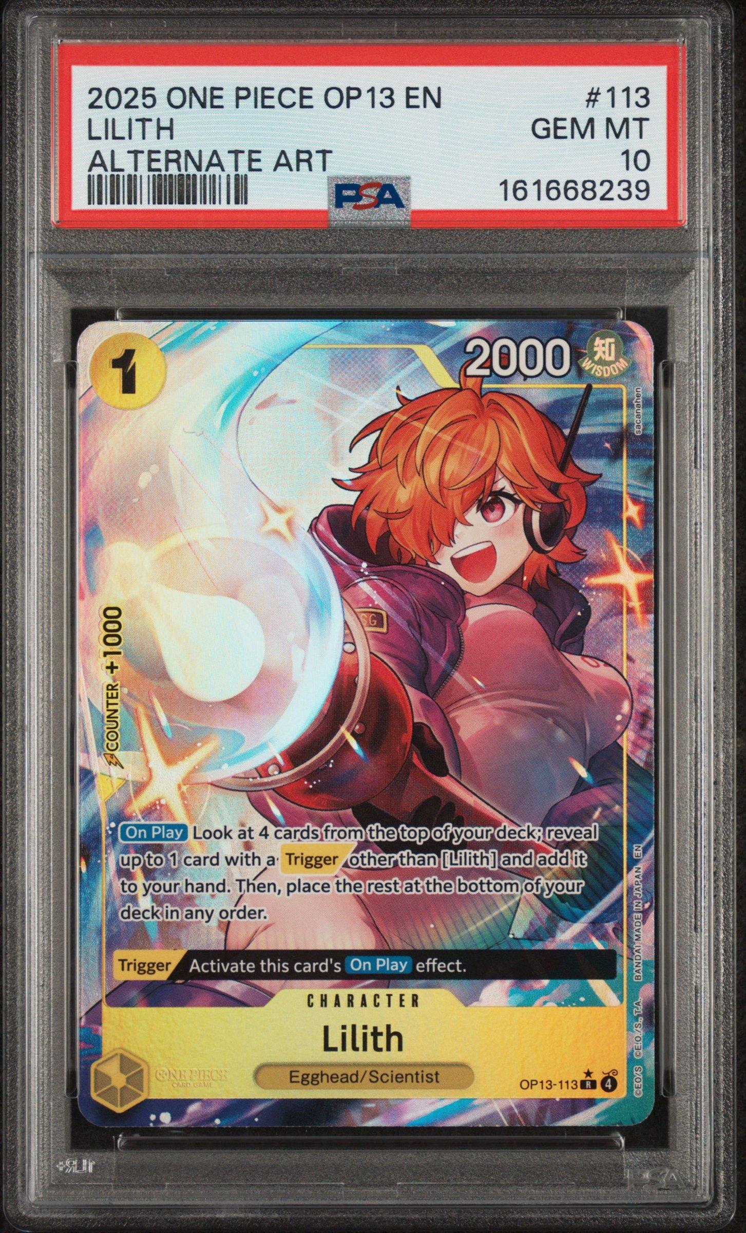 2025 One Piece Op13-carrying On His Will 113 Lilith Alternate Art