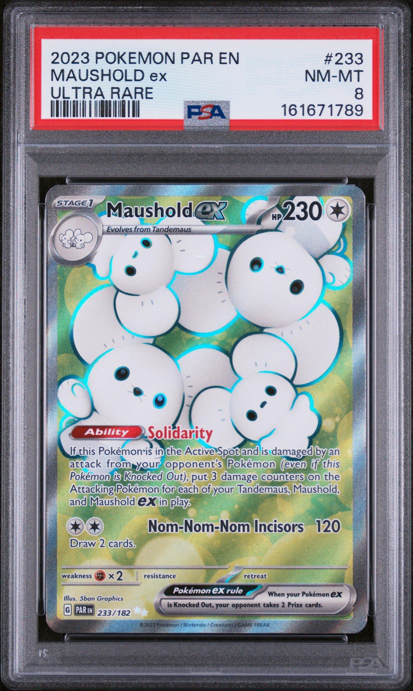 【PSA10】イッカネズミAR/Maushold 2023 Pokemon Par En-paradox Rift 233 Maushold Ex Ultra Rare PSA 8