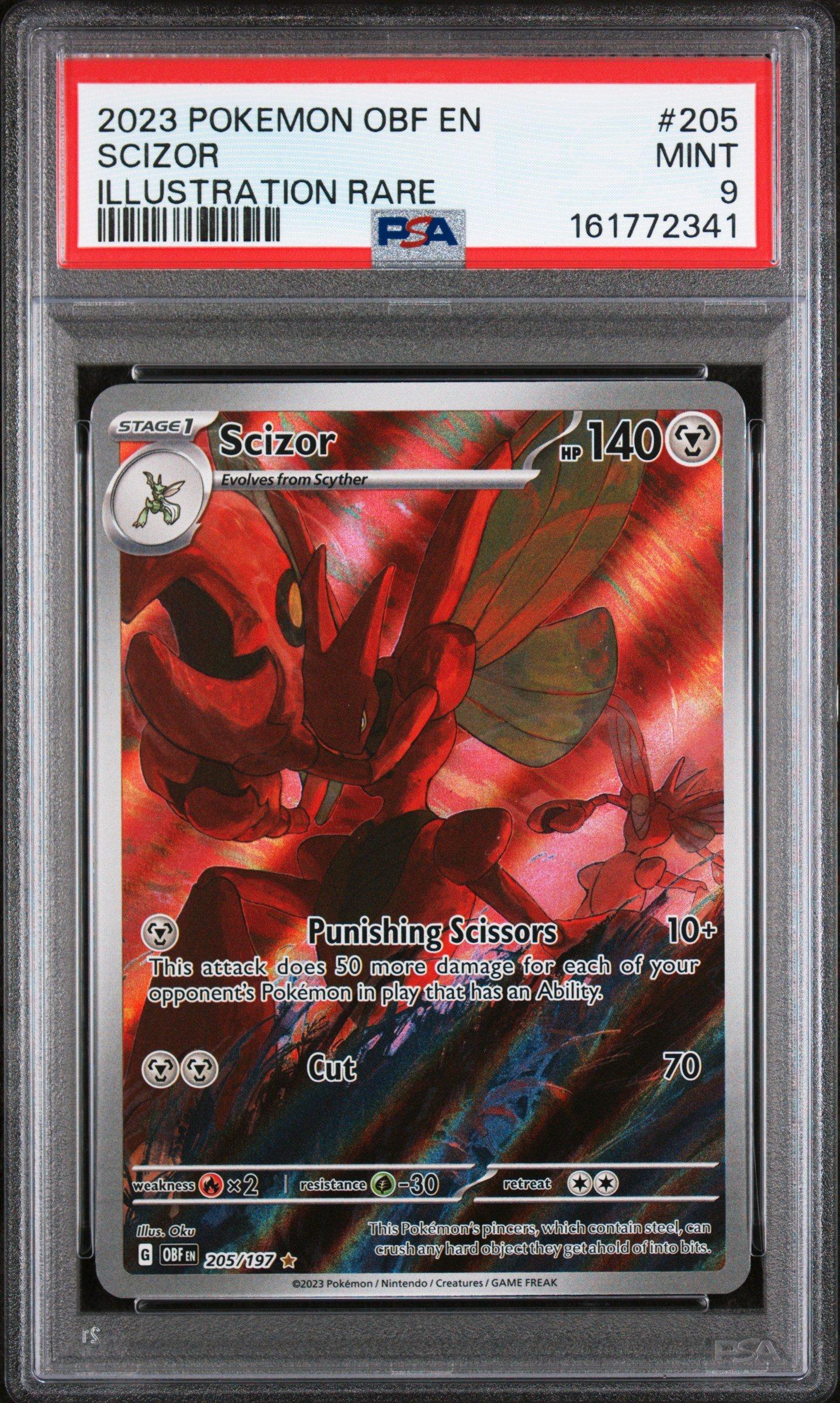2023 Pokemon Obf En-obsidian Flames 205 Scizor Illustration Rare