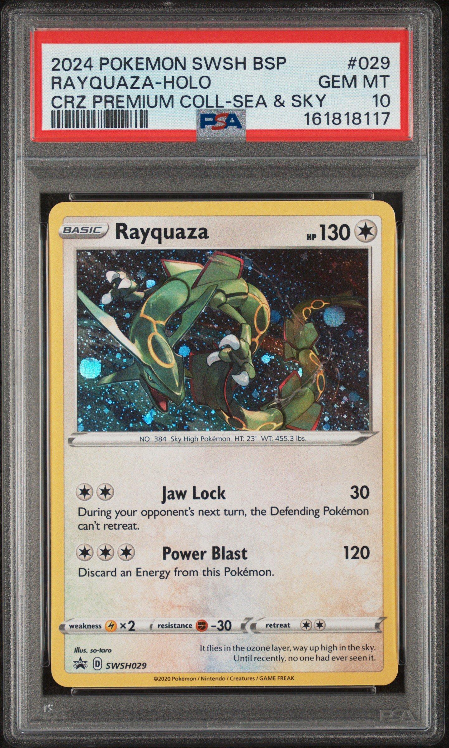 2024 Pokemon Swsh Black Star Promo 029 Rayquaza-holo Crown Zenith