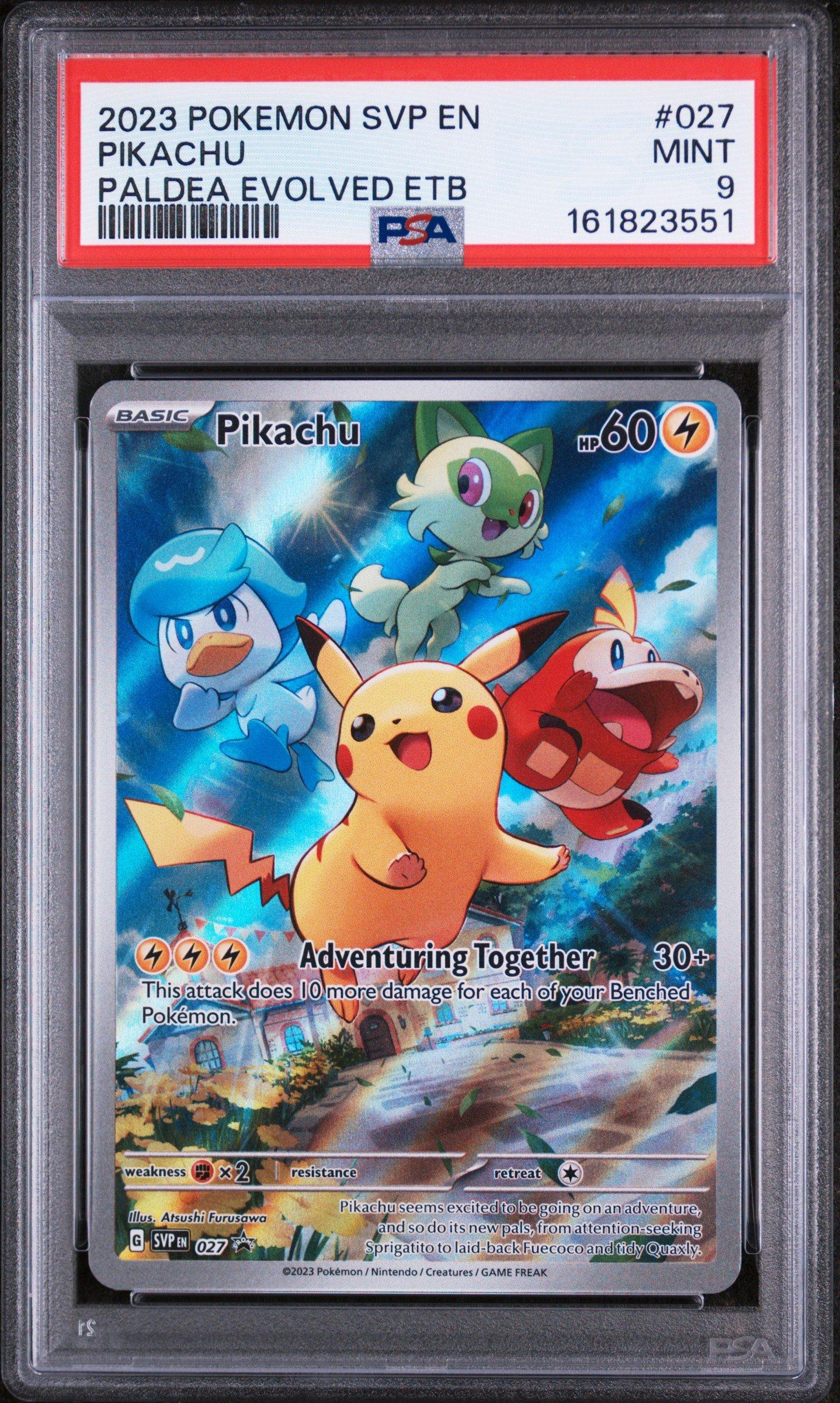 2023 Pokemon Svp En-sv Black Star Promo 027 Pikachu Paldea Evolved